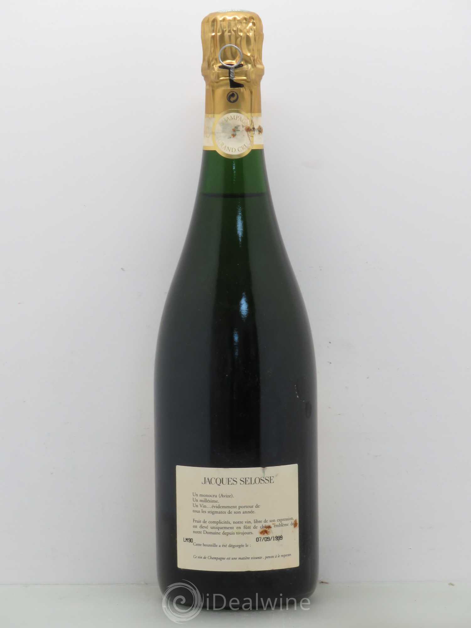 Champagne Jacques Selosse Grand Cru Blanc de Blancs 1990 - Posten von 1 Flasche - 1