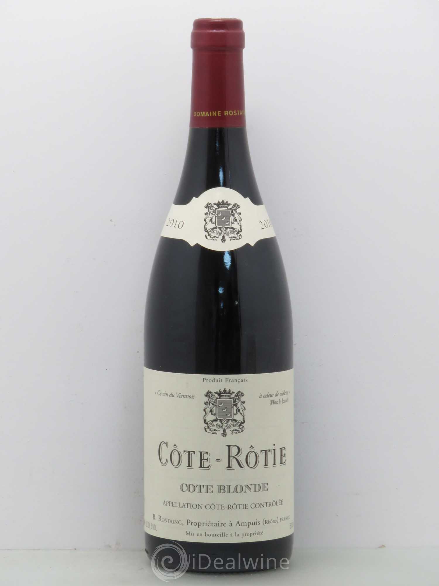 Côte-Rôtie Côte Blonde René Rostaing 2010 - Posten von 1 Flasche - 0