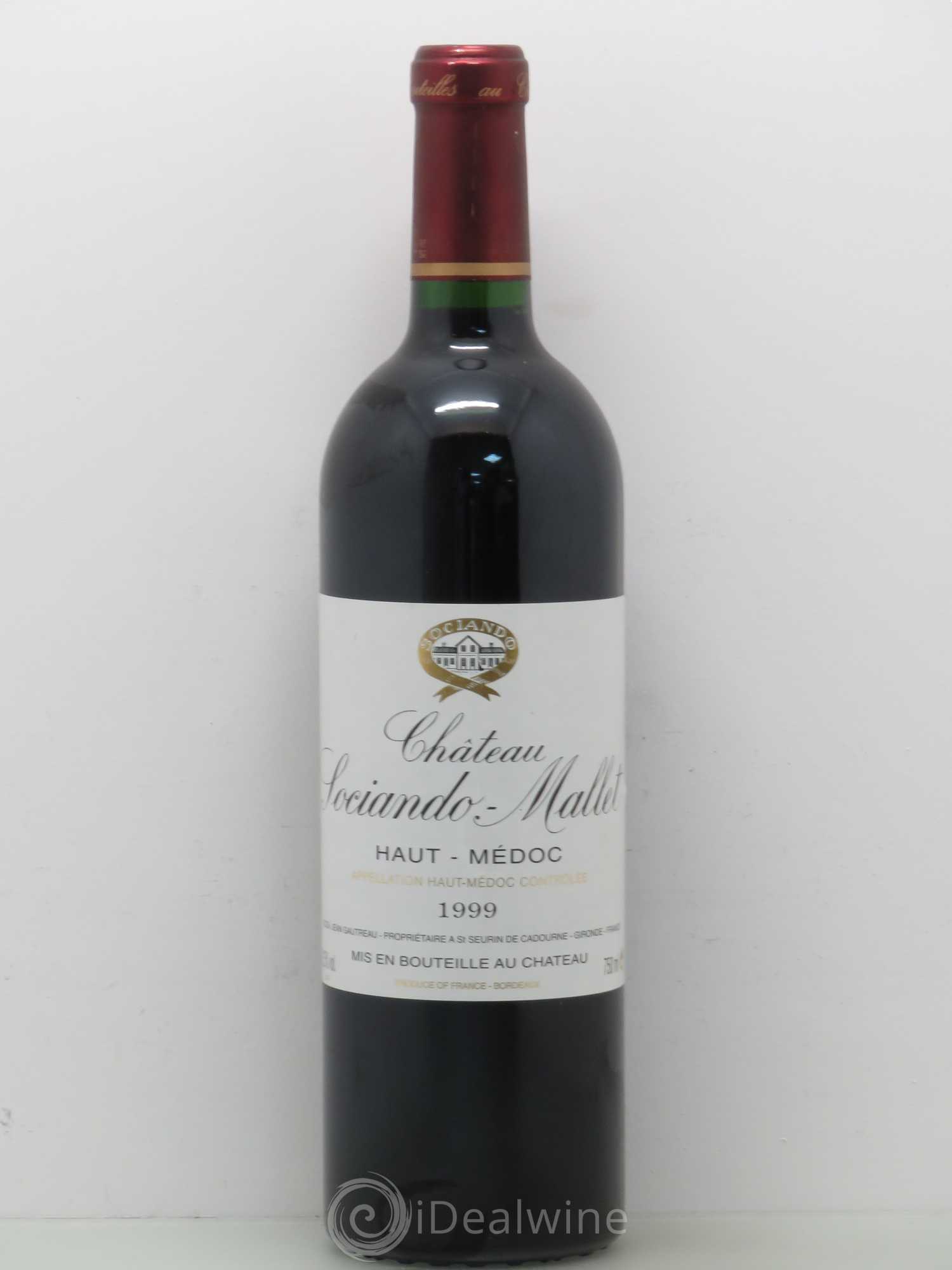 Château Sociando Mallet 1999 - Lot de 1 bouteille - 0