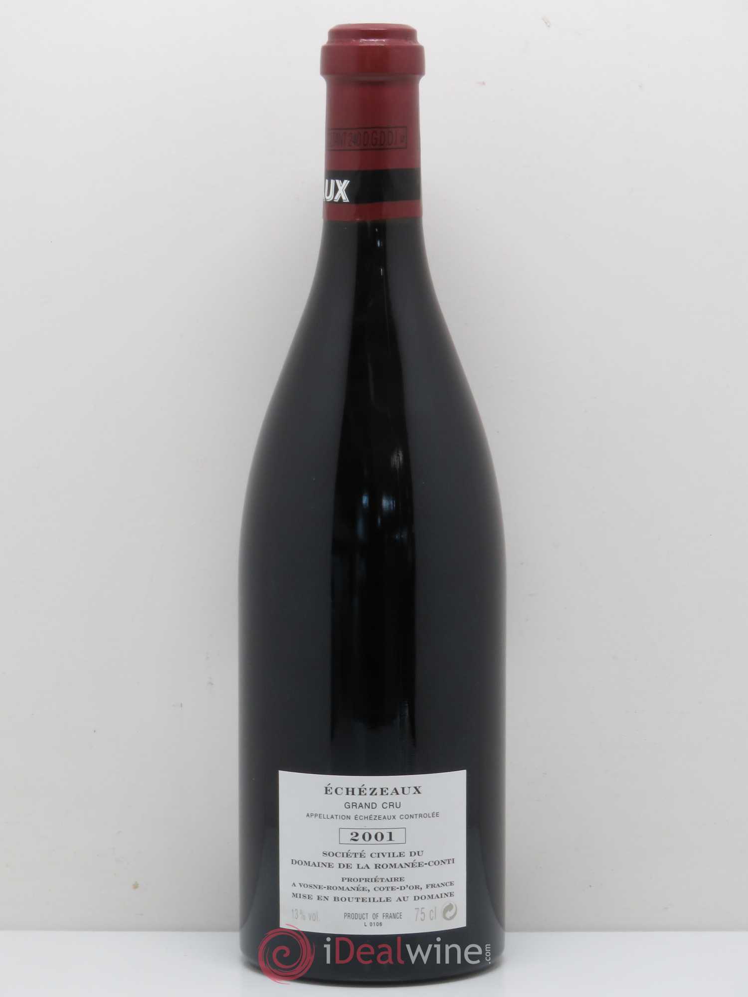 Echezeaux Grand Cru Domaine de la Romanée-Conti 2001 - Lot de 1 bouteille - 1