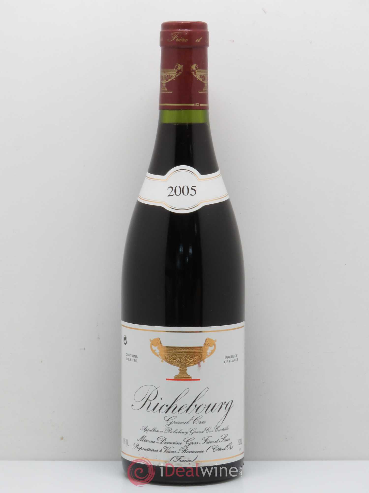 Richebourg Grand Cru Gros Frère & Soeur 2005 - Lot de 1 bouteille - 0