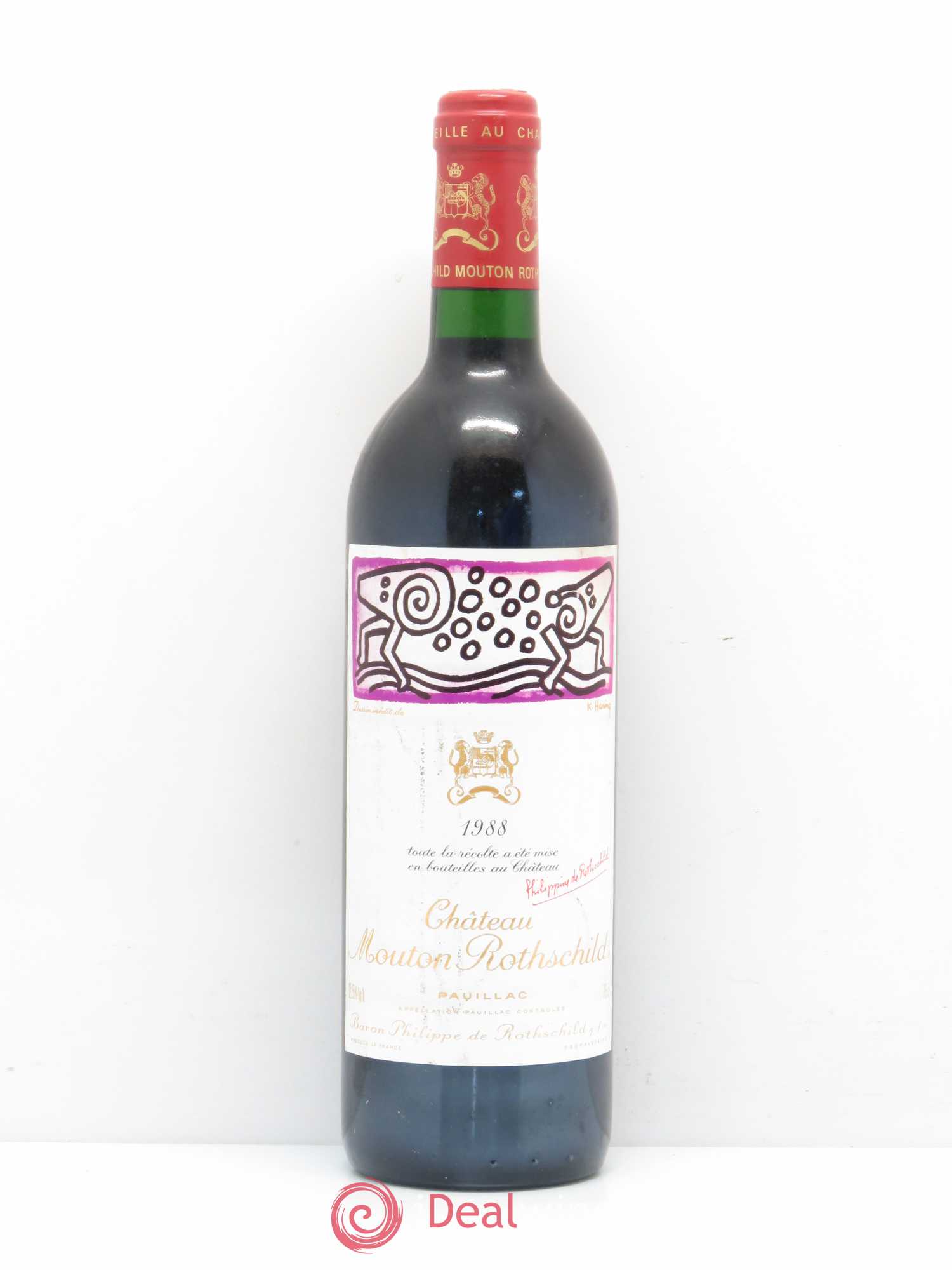 Château Mouton Rothschild 1er Grand Cru Classé 1988 - Lot de 1 bouteille - 0