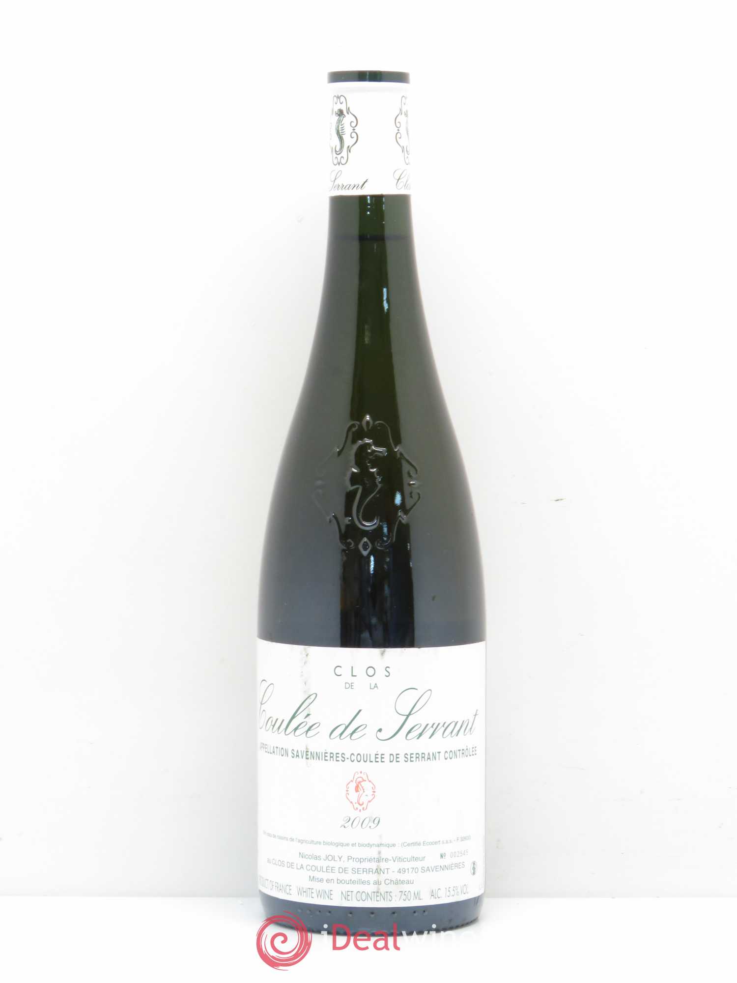 Savennières Clos de la Coulée de Serrant Vignobles de la Coulée de Serrant - Nicolas Joly 2009 - Lot de 1 bouteille - 0