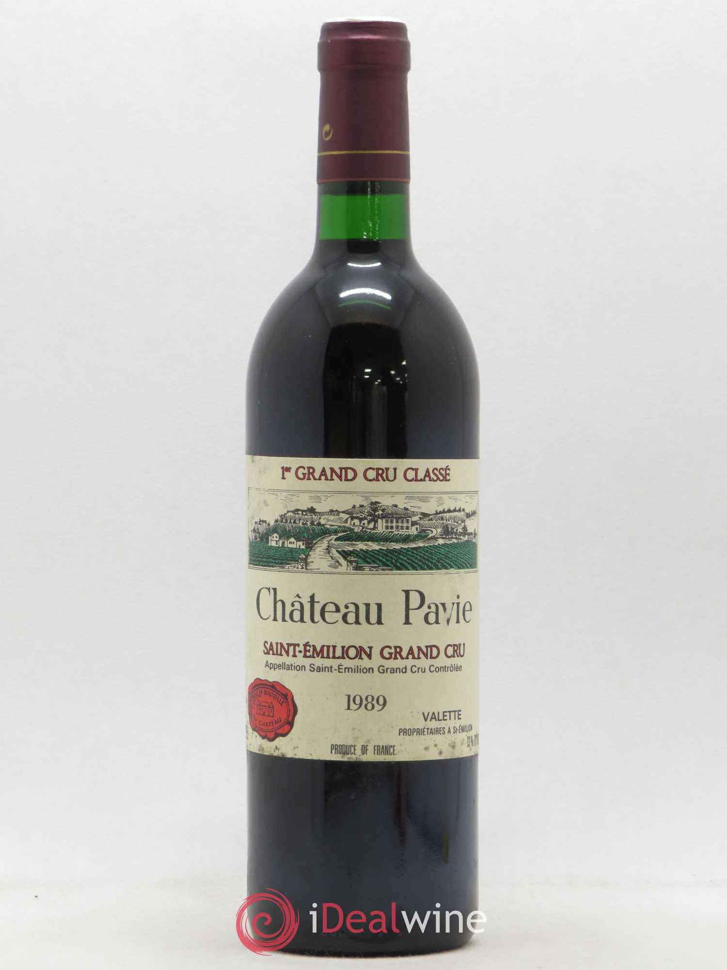 Château Pavie 1er Grand Cru Classé A 1989 - Lot de 1 bouteille - 0
