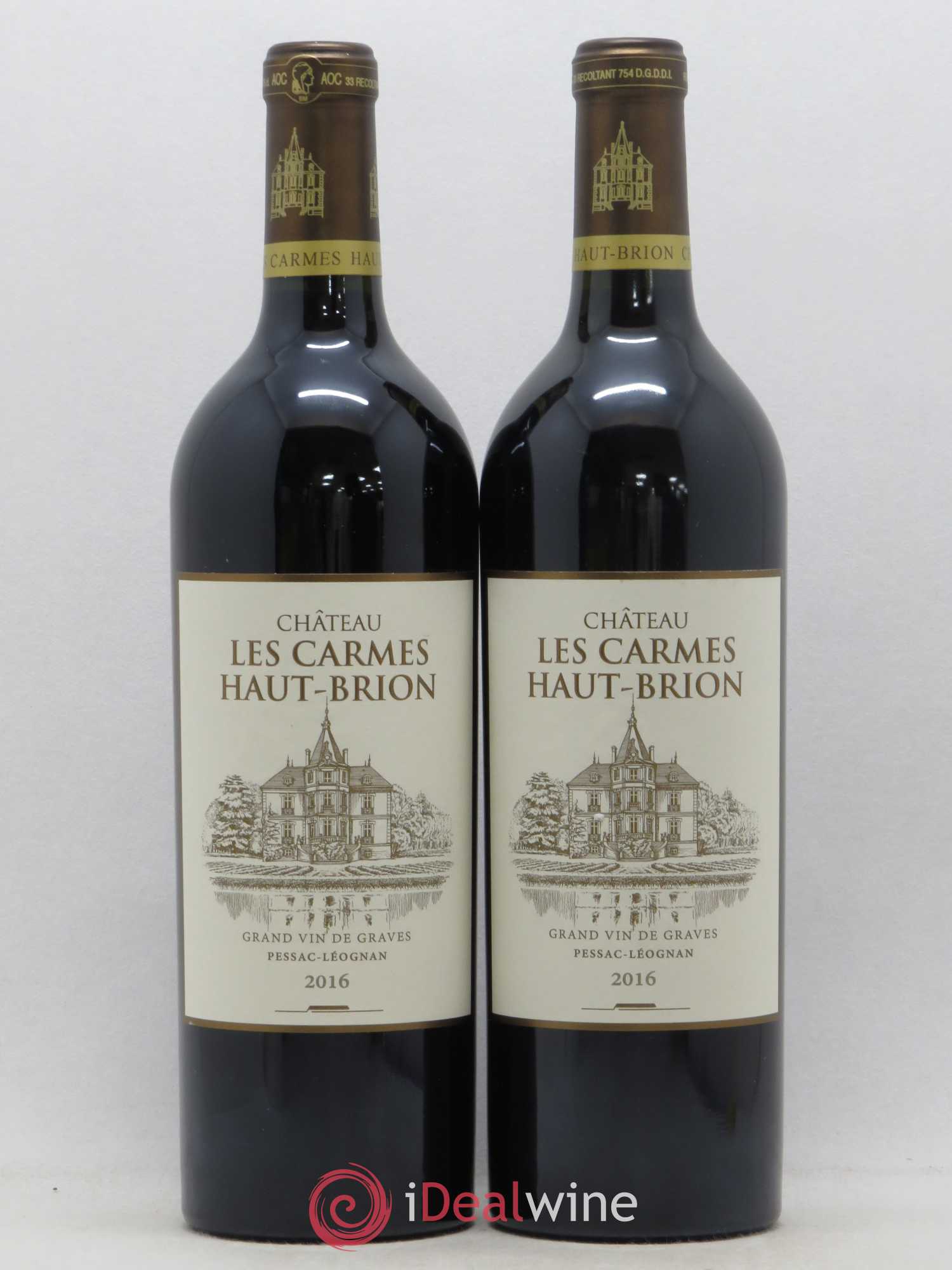 Château Les Carmes Haut-Brion 2016 - Lot de 2 bouteilles - 0