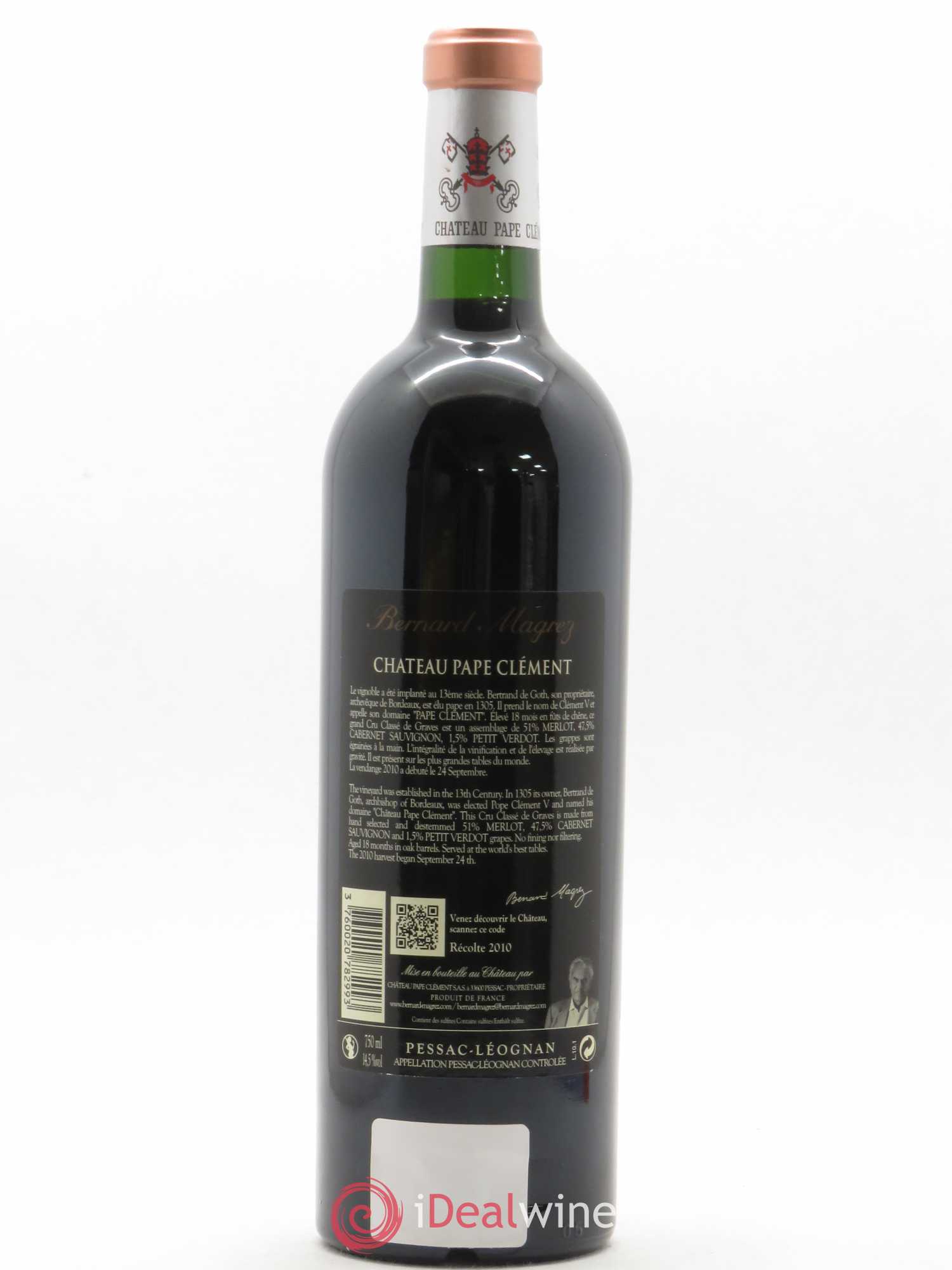 Château Pape Clément Cru Classé de Graves 2010 - Lot de 1 bouteille - 1