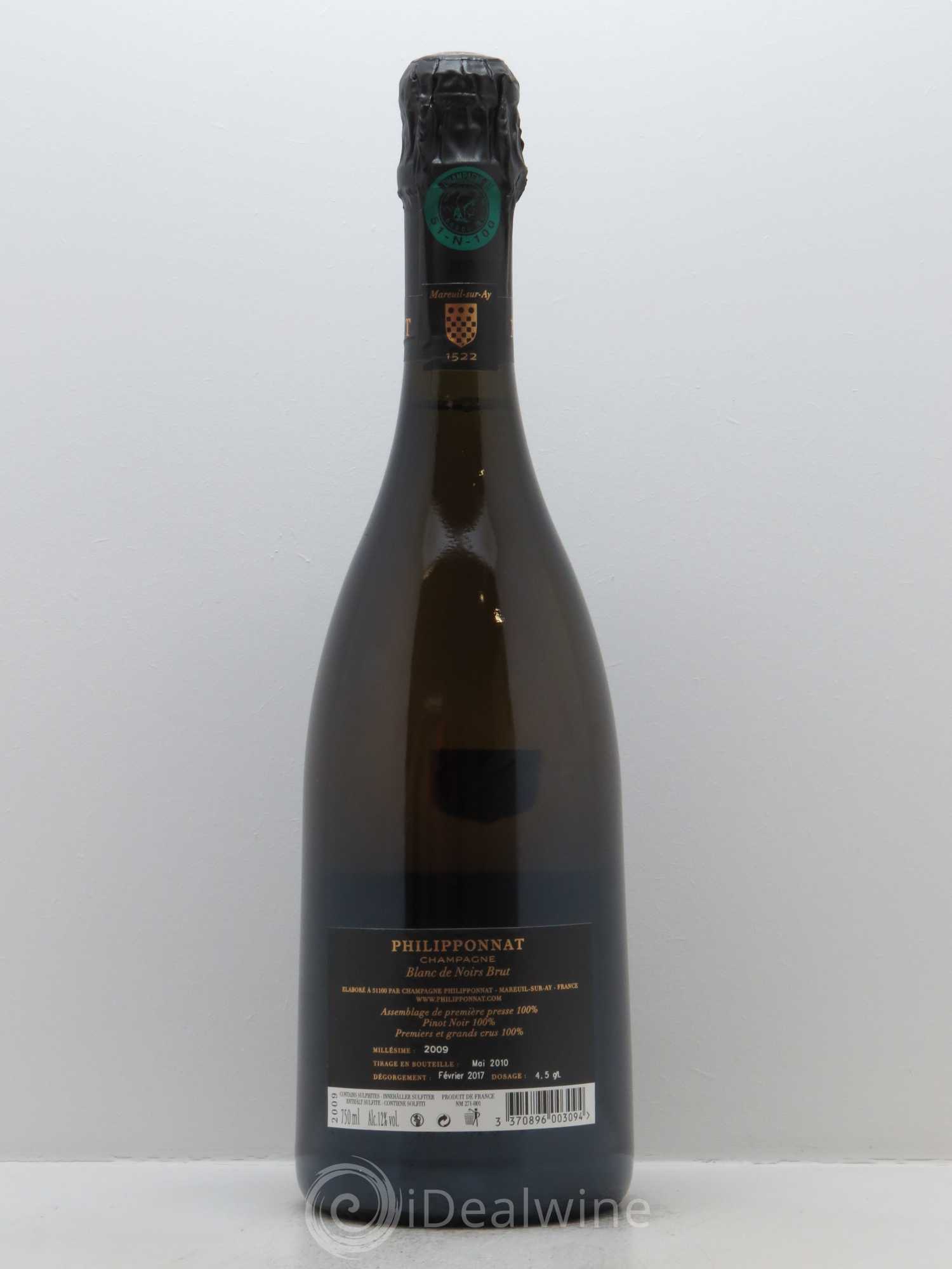 Blanc de Noirs Extra-Brut Philipponnat 2009 - Lot de 1 bouteille - 1