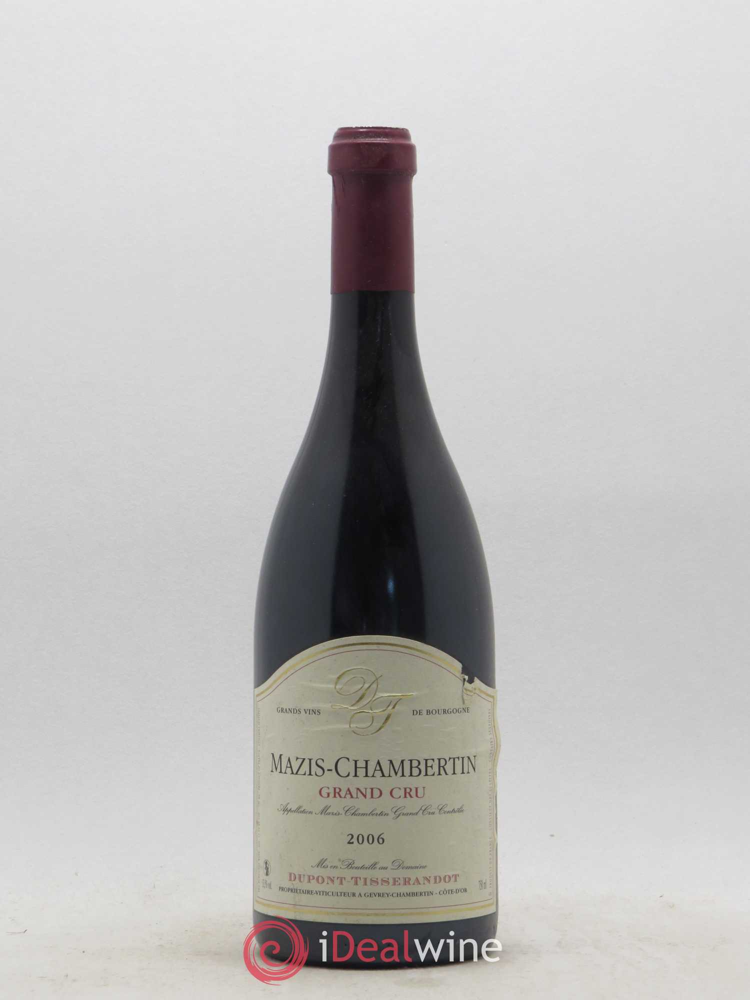 Mazis-Chambertin Grand Cru Dupont-Tisserandot (Domaine) 2006 - Lot de 1 bouteille - 0