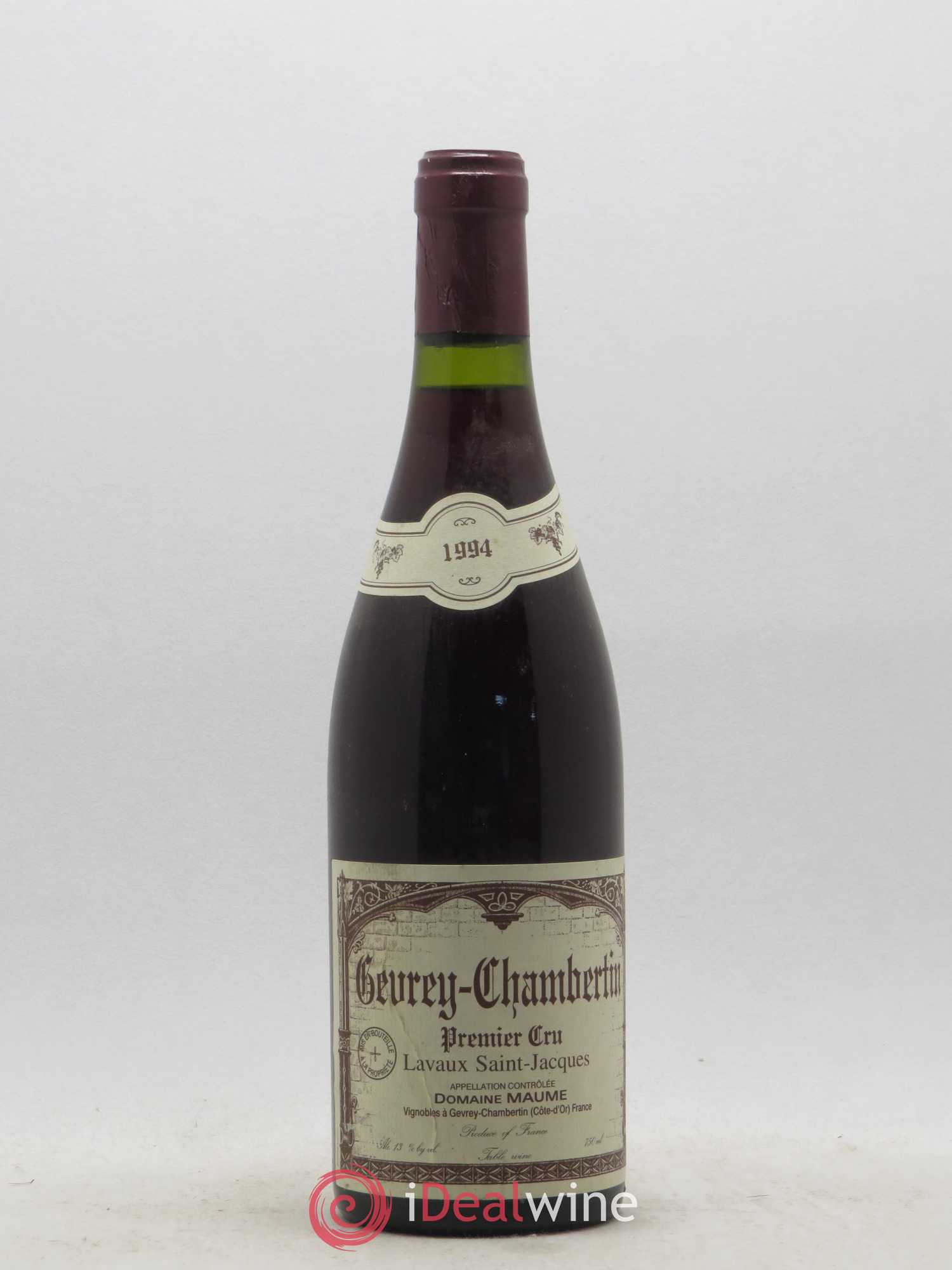 Gevrey-Chambertin 1er Cru Lavaux Saint Jacques Maume 1994 - Posten von 1 Flasche - 0