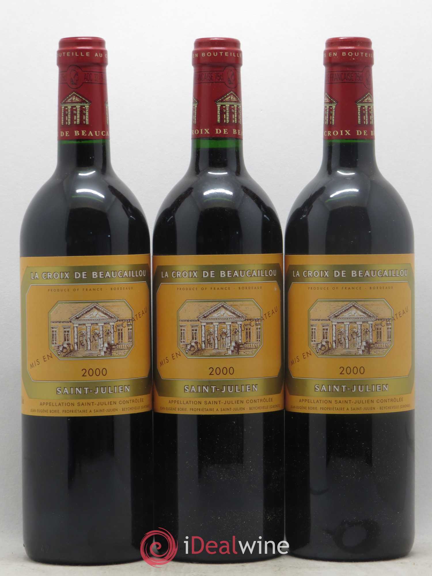 La Croix de Beaucaillou Second Vin 2000 - Lot de 3 bouteilles - 0