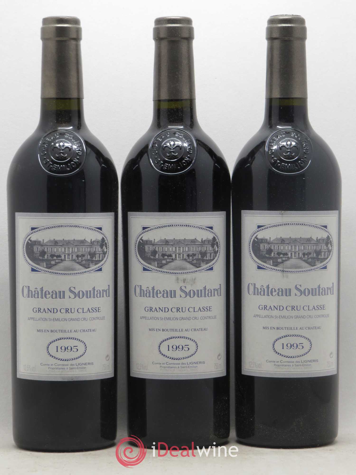 Château Soutard Grand Cru Classé 1995 - Lot de 12 bouteilles - 3