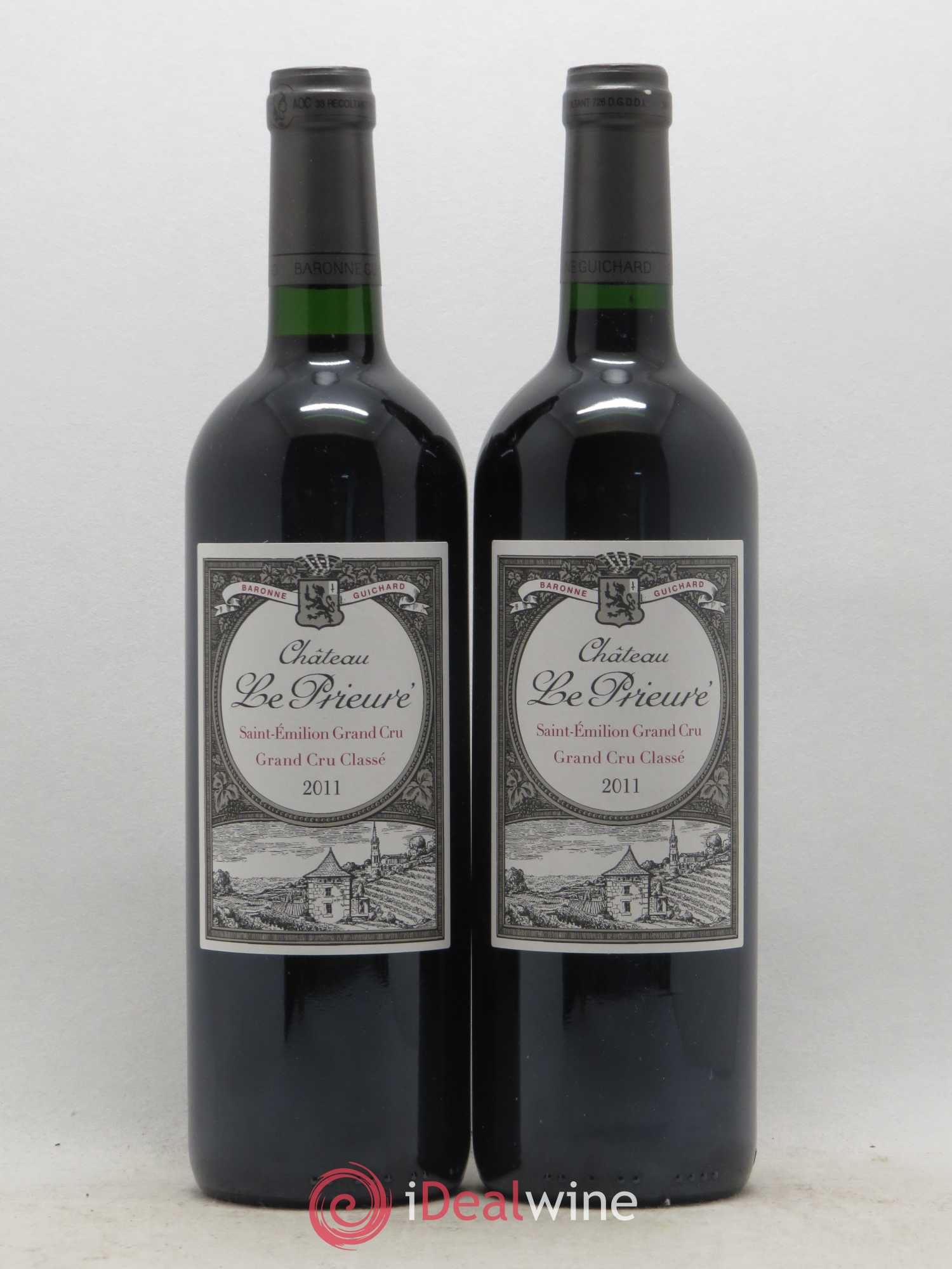 Château le Prieuré Grand Cru Classé 2011 - Lot de 2 bouteilles - 0