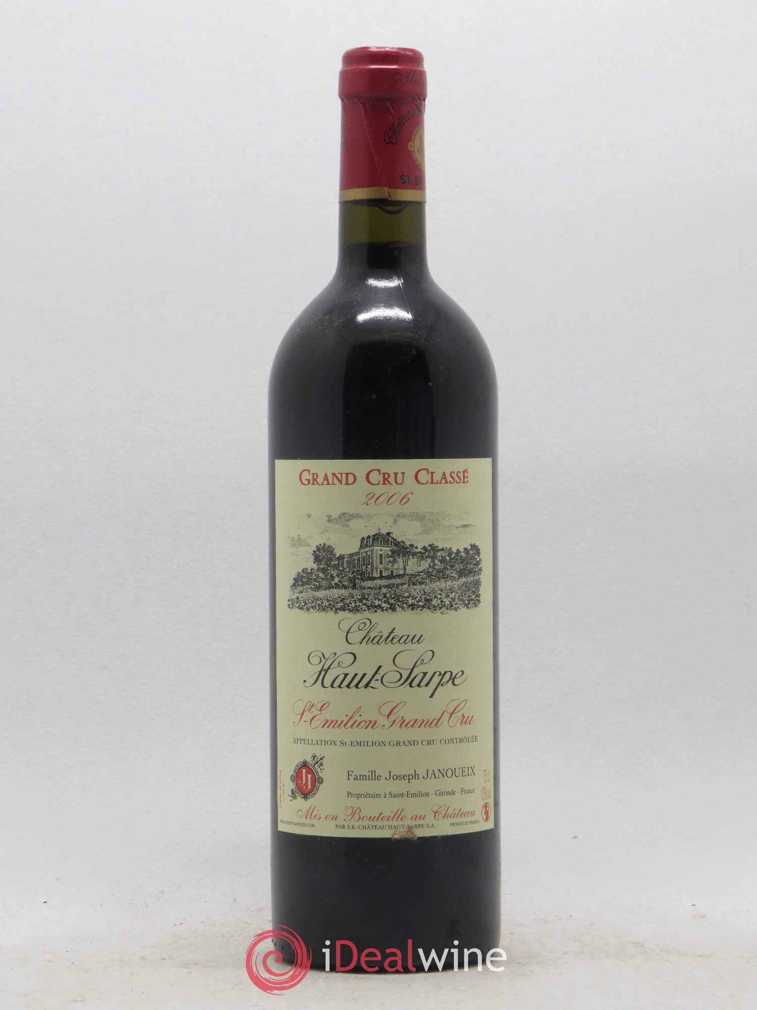 Château Haut Sarpe Grand Cru Classé 2006 - Lot de 1 bouteille - 0