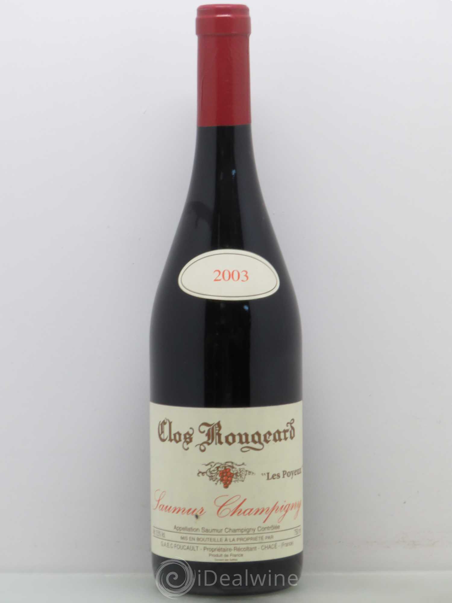 Saumur-Champigny Les Poyeux Clos Rougeard 2003 - Lot de 1 bouteille - 0