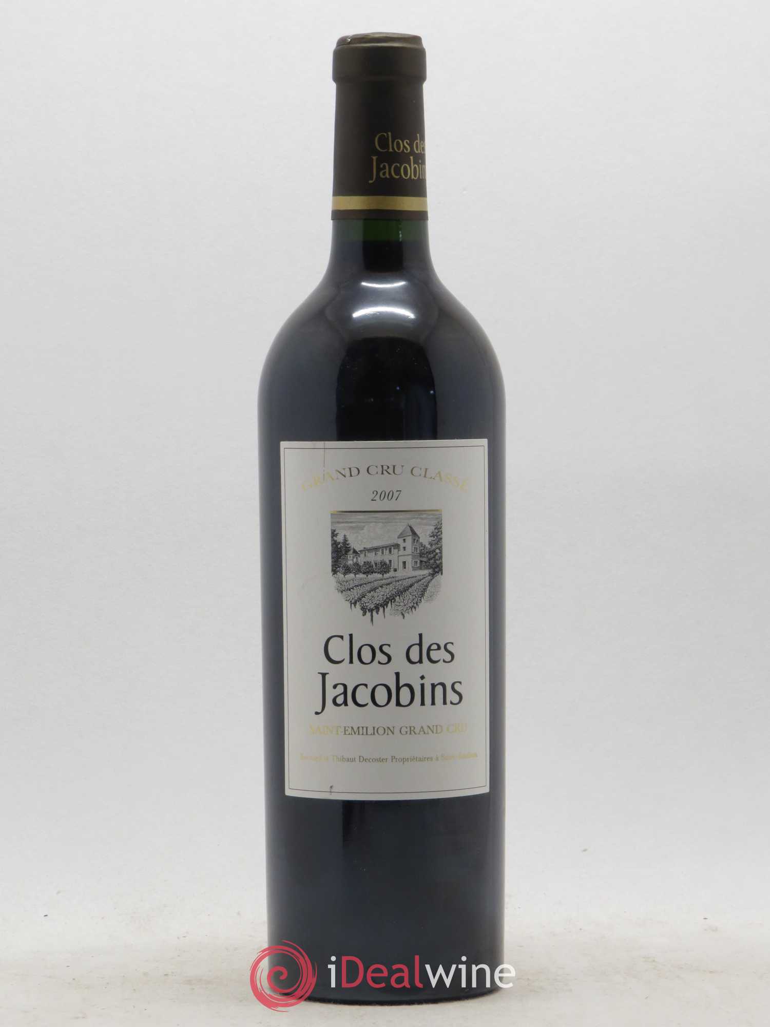 Château Clos des Jacobins Grand Cru Classé 2007 - Lot de 1 bouteille - 0
