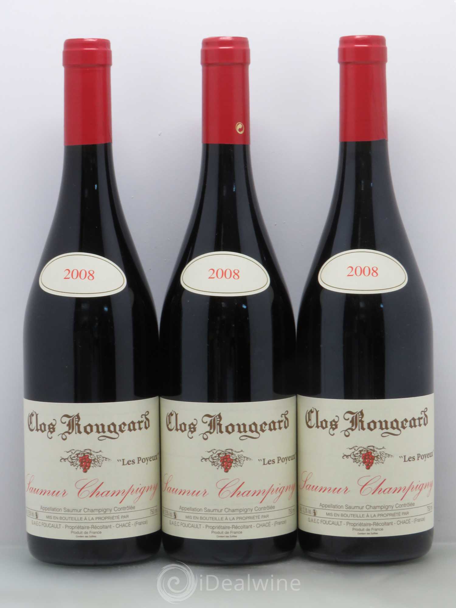 Saumur-Champigny Les Poyeux Clos Rougeard 2008 - Lot de 3 bouteilles - 0