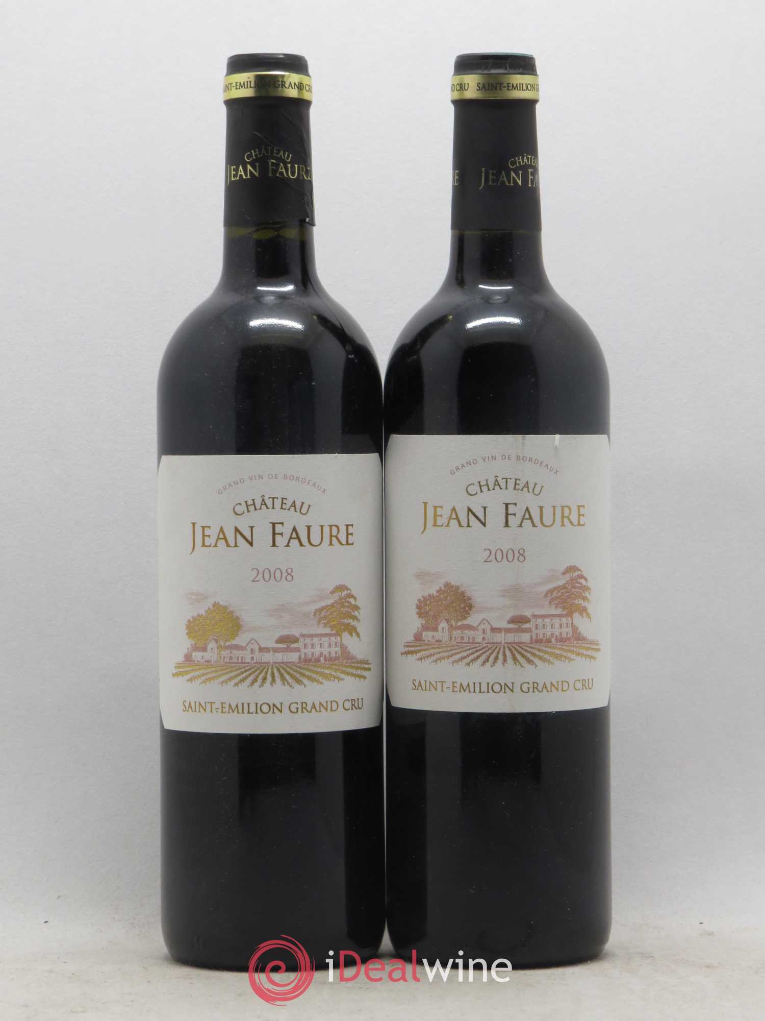 Château Jean Faure Grand Cru Classé 2008 - Lot de 2 bouteilles - 0