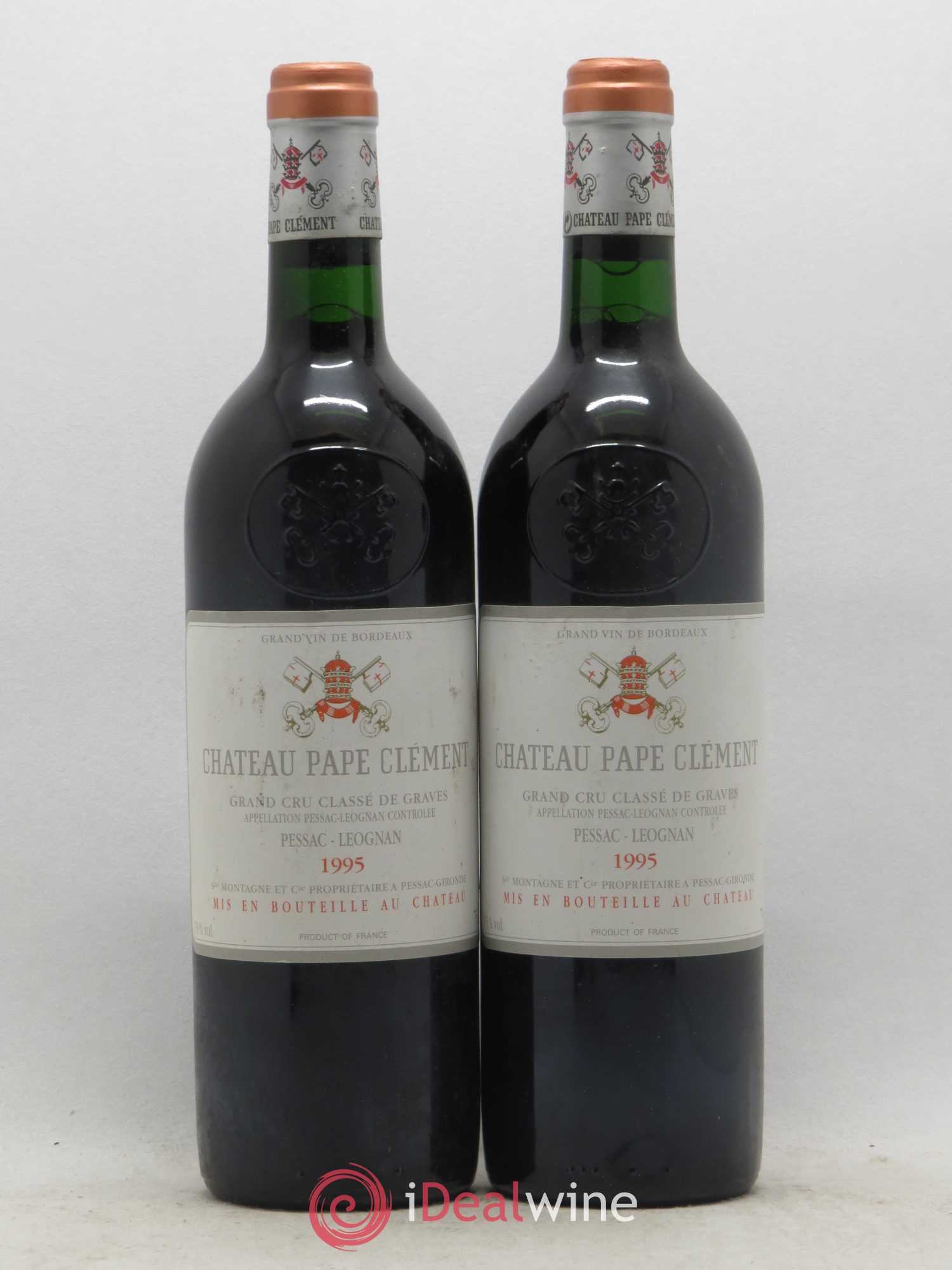 Château Pape Clément Cru Classé de Graves 1995 - Lot de 2 bouteilles - 0