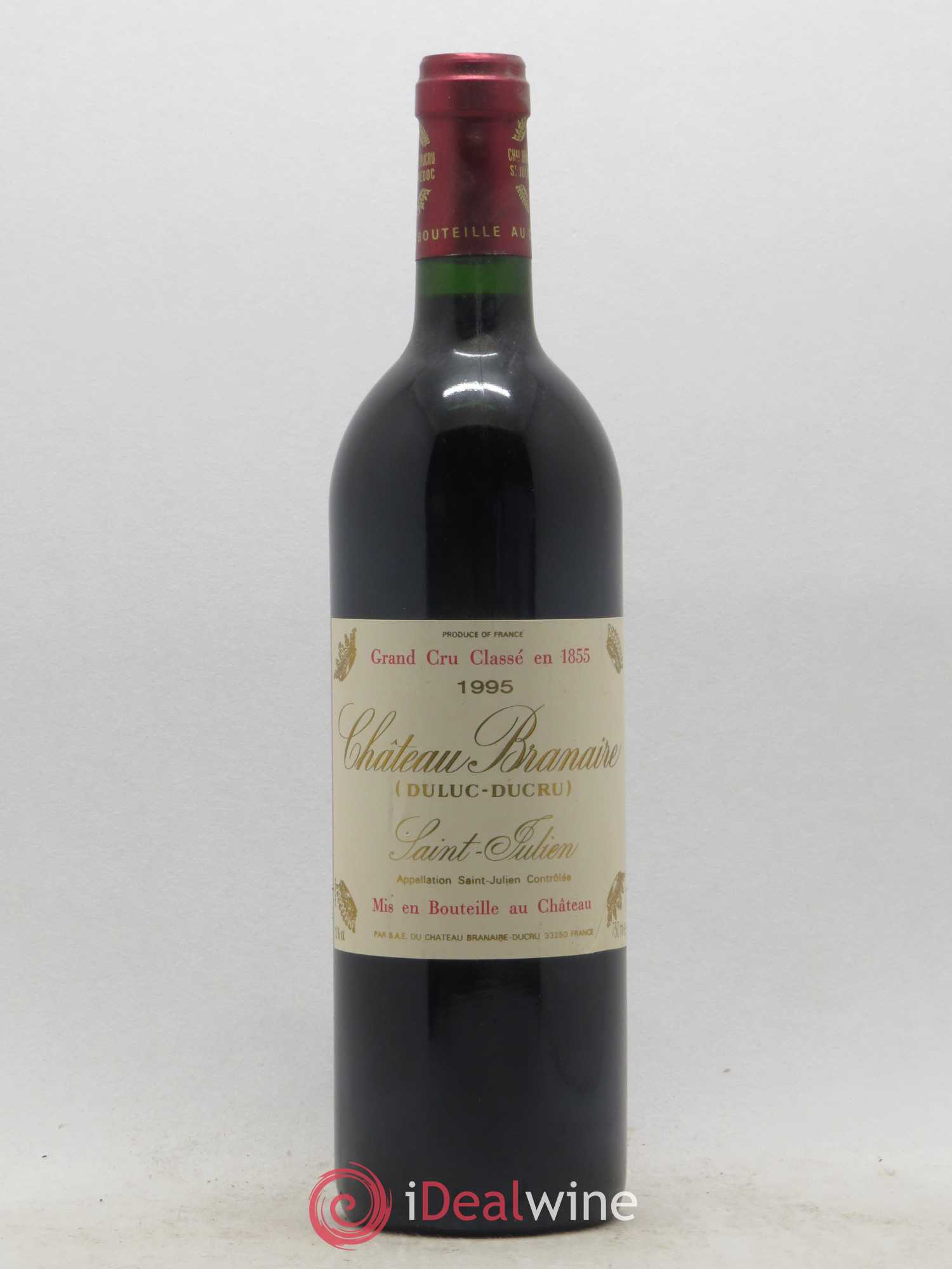 Château Branaire Ducru 4ème Grand Cru Classé 1995 - Lot de 1 bouteille - 0