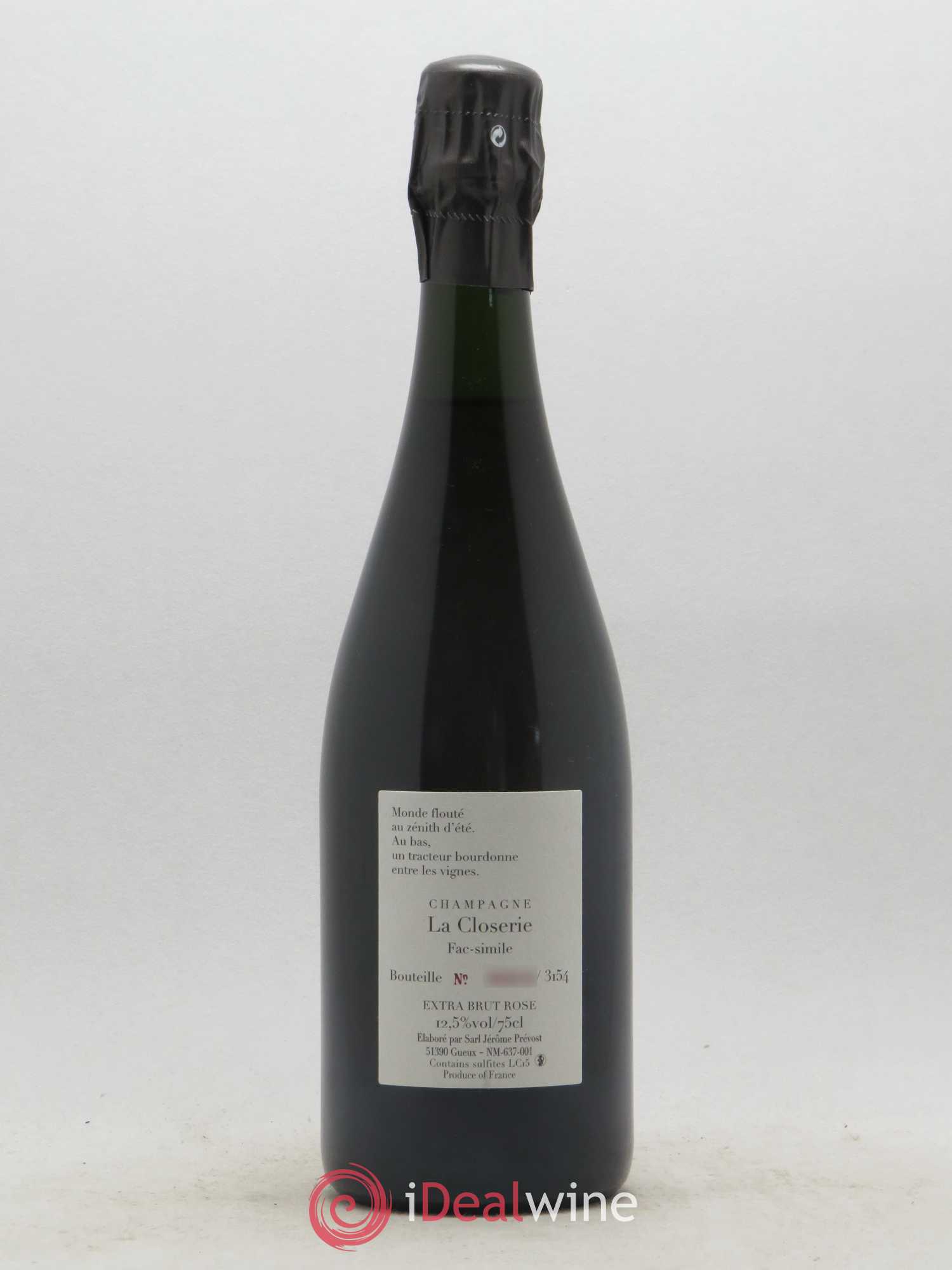 Champagne Jérome Prévost La Closerie Fac-Similé - Posten von 1 Flasche - 1