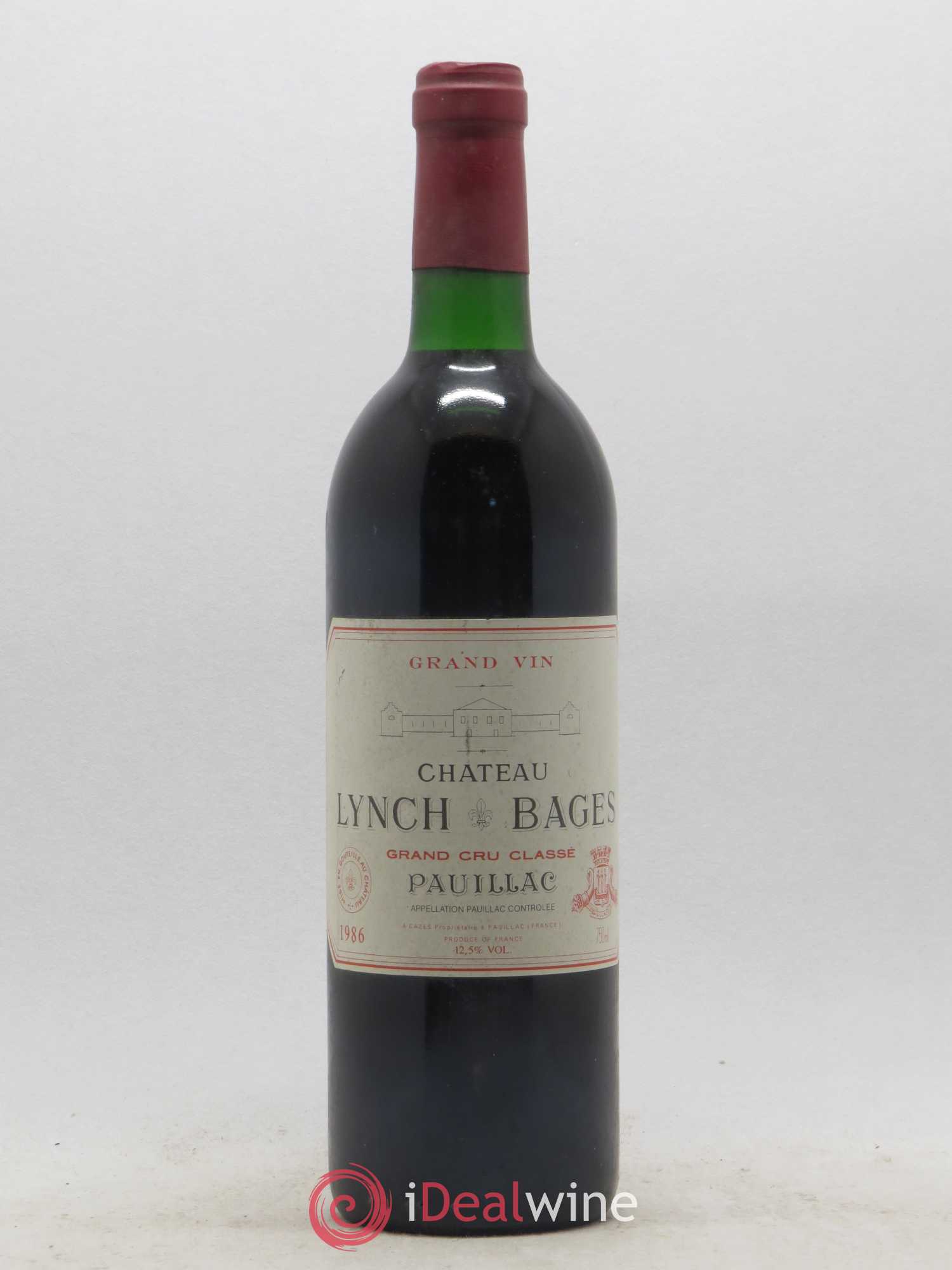 Château Lynch Bages 5ème Grand Cru Classé 1986 - Lot de 1 bouteille - 0