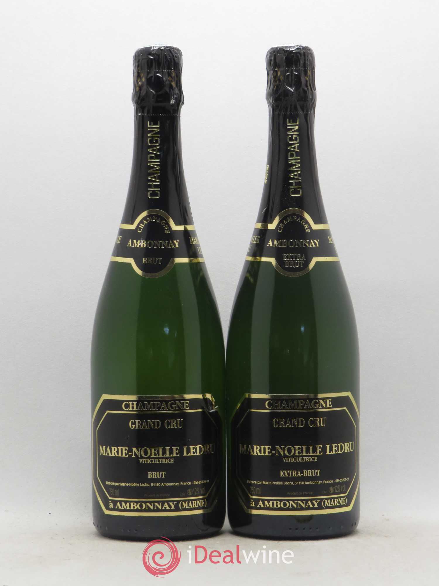 Champagne Marie-Noëlle Ledru Grand Cru Extra Brut - Posten von 2 Flaschen - 0