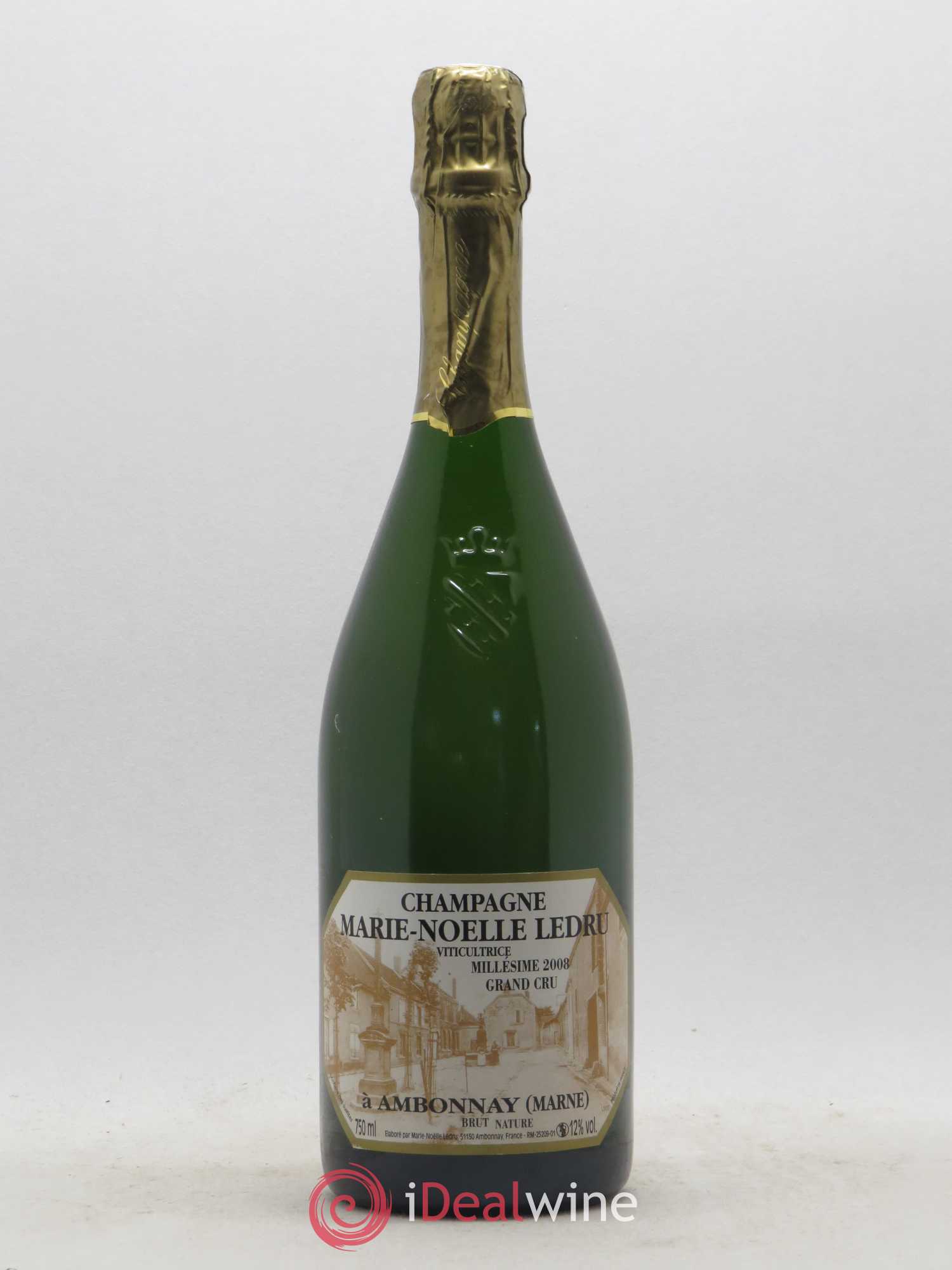 Champagne Marie-Noëlle Ledru Ambonnay Grand Cru Brut Nature 2008 - Posten von 1 Flasche - 0