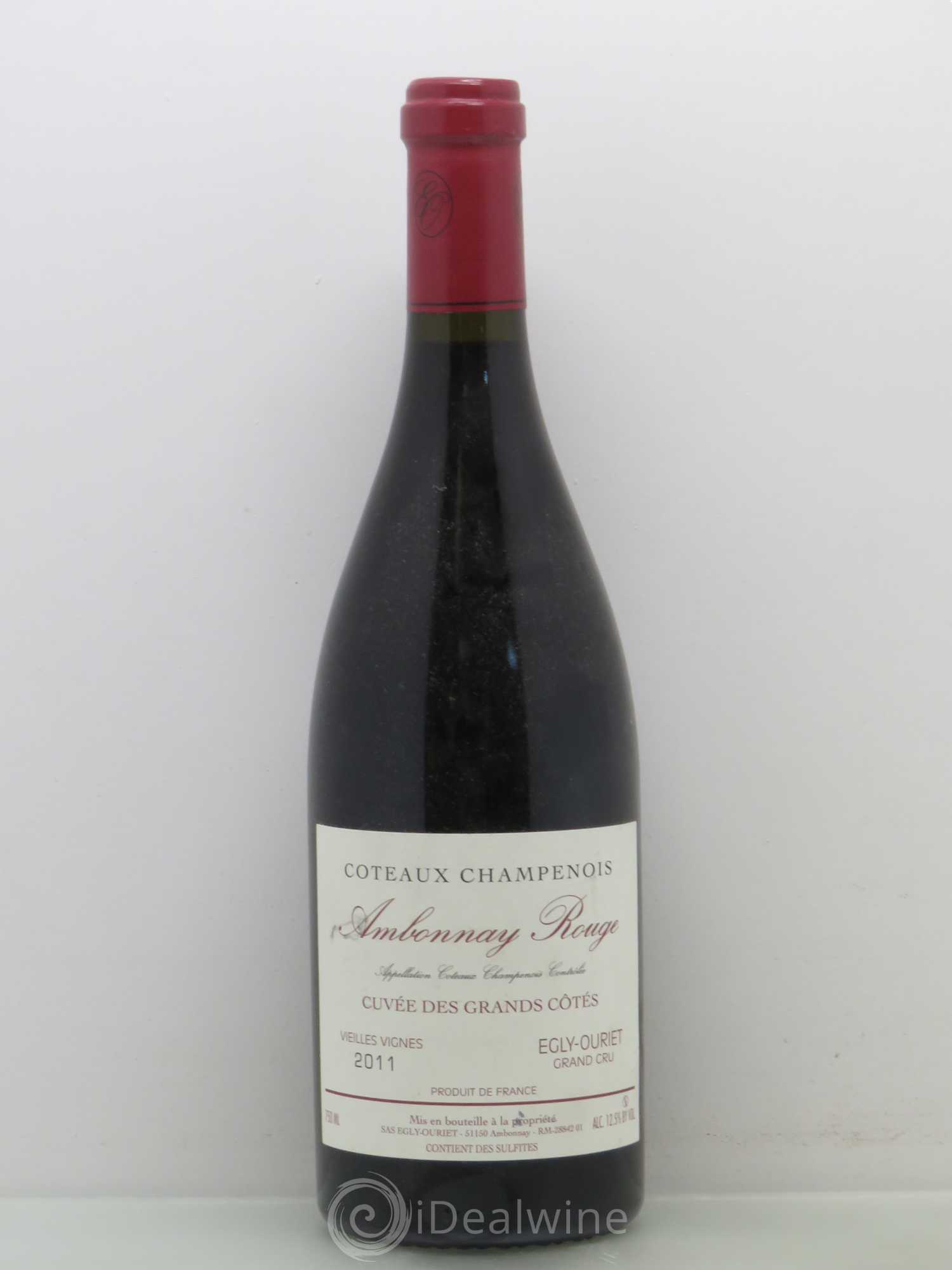 Ambonnay Cuvée des Grands Côtés VV Grand Cru Egly-Ouriet 2011 - Lot de 1 bouteille - 0