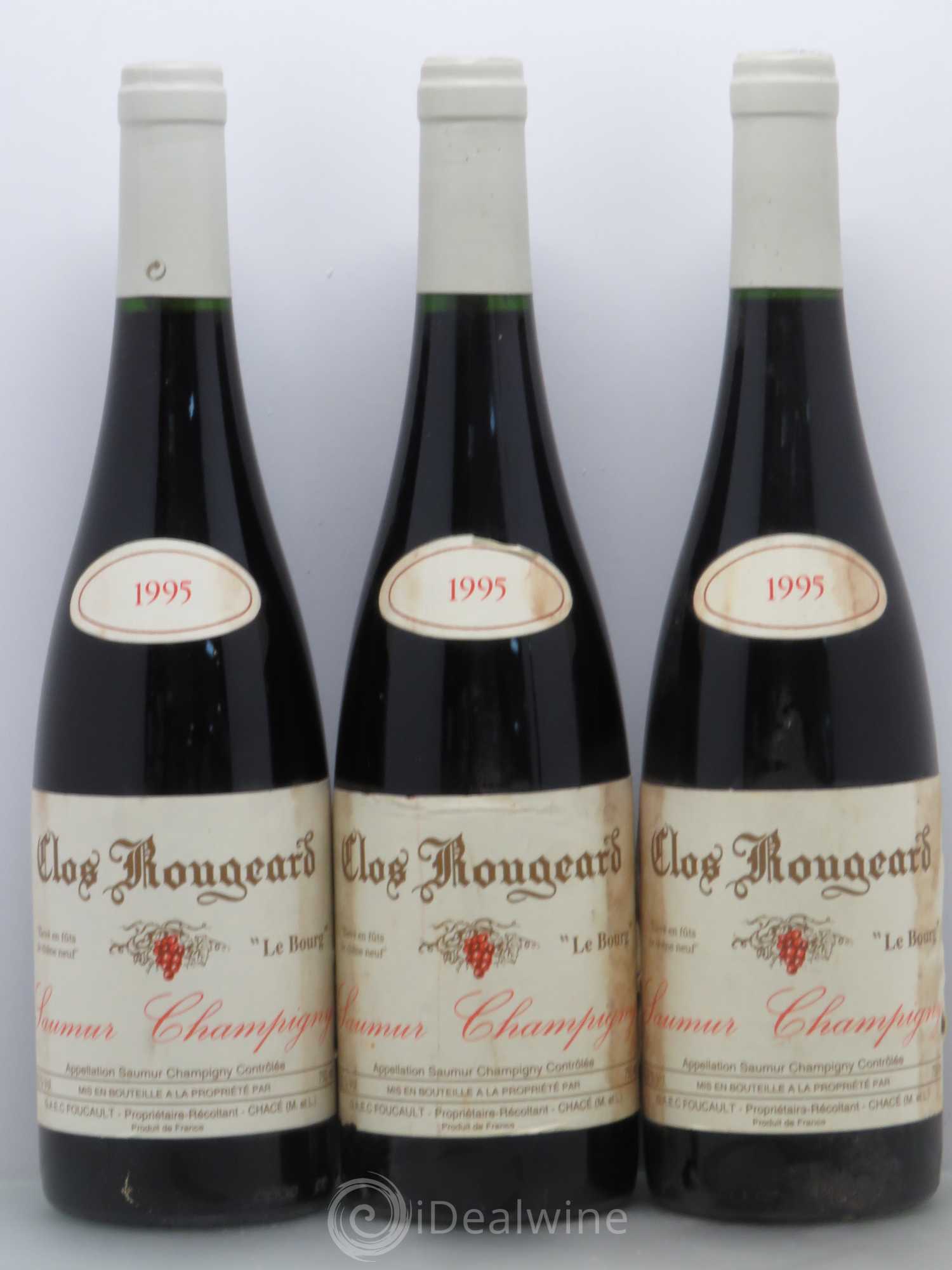 Saumur-Champigny Le Bourg Clos Rougeard 1995 - Lot de 3 bouteilles - 0