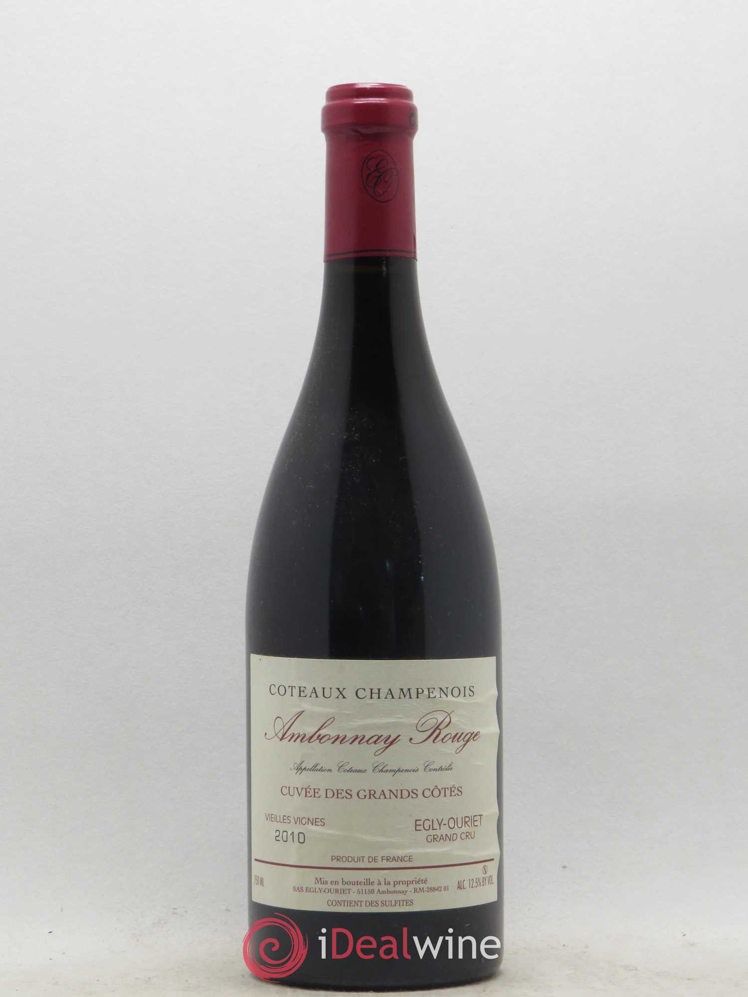 Coteaux Champenois Egly-Ouriet Ambonnay Cuvee des Grands Cotés Vieilles Vignes 2010 - Posten von 1 Flasche - 0