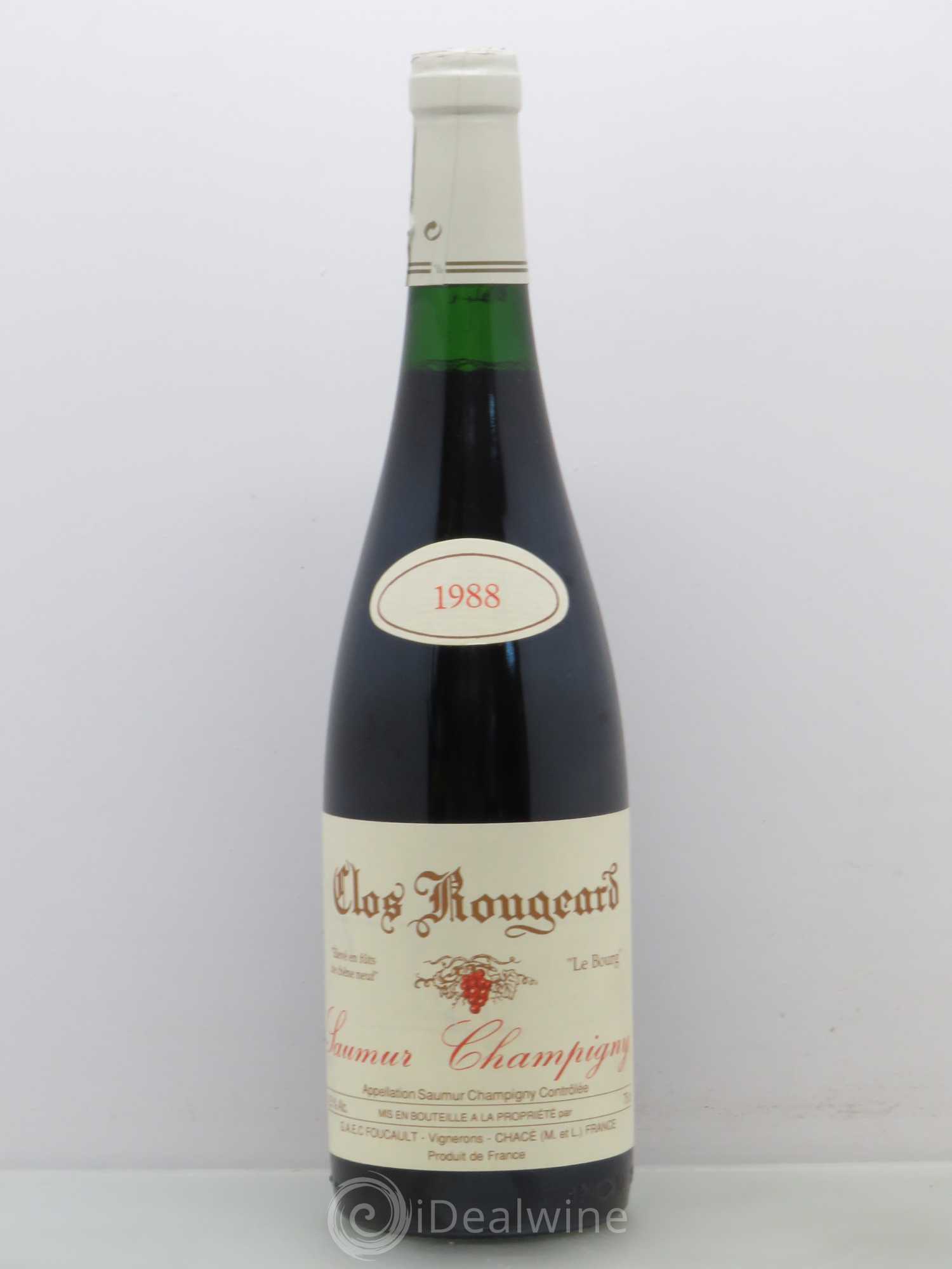 Saumur-Champigny Le Bourg Clos Rougeard 1988 - Lot de 1 bouteille - 0