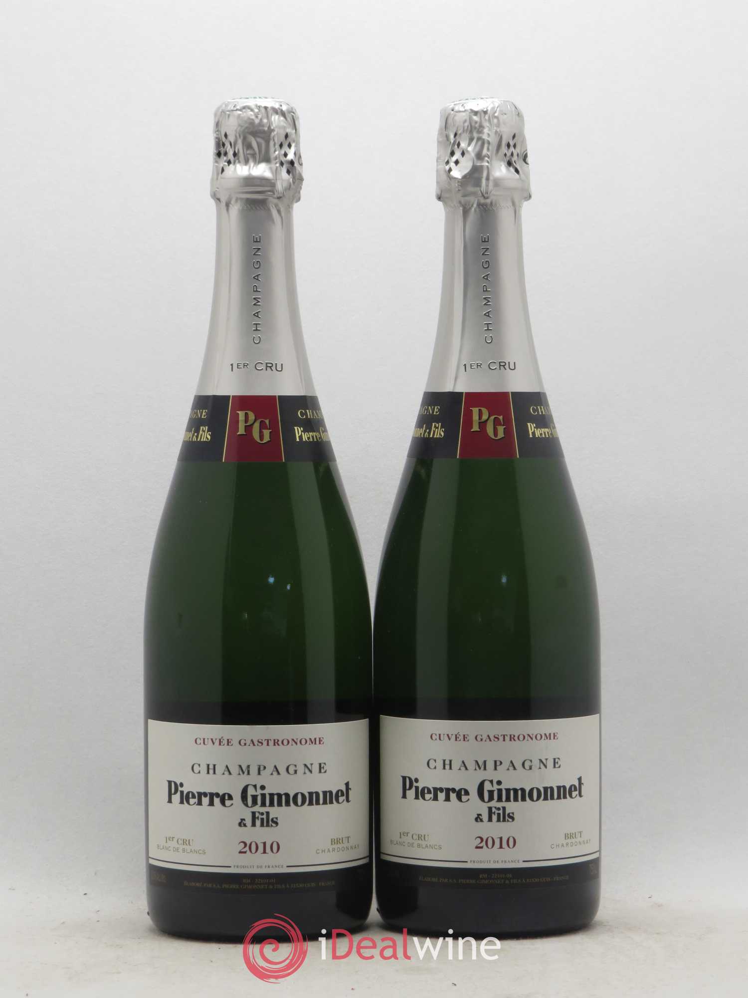 Gastronome Pierre Gimonnet Premier Cru Brut Blanc de Blancs 2010 - Posten von 2 Flaschen - 0
