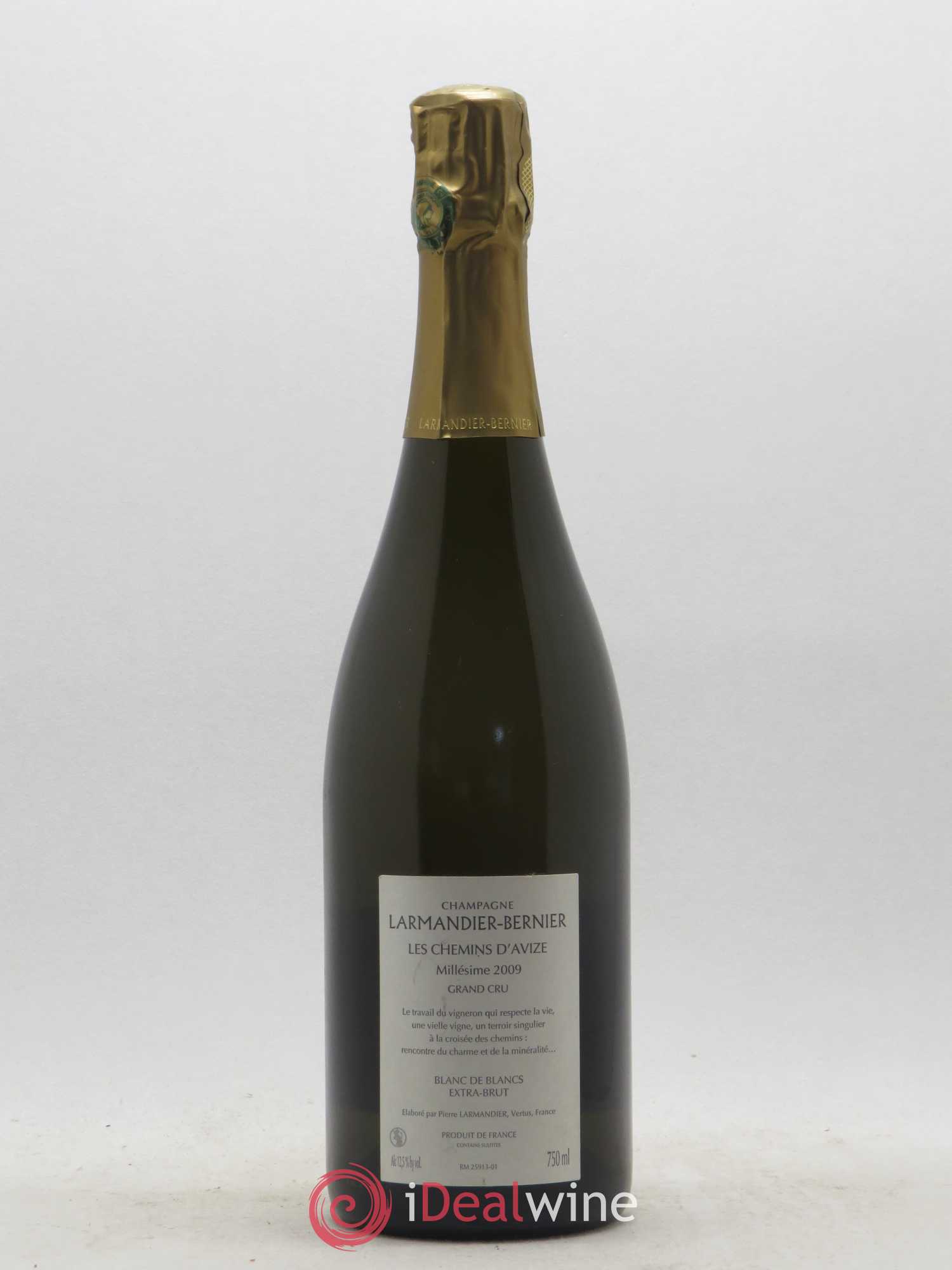 Les Chemins d'Avize Grand Cru Extra-Brut Larmandier-Bernier 2009 - Lot de 1 bouteille - 1
