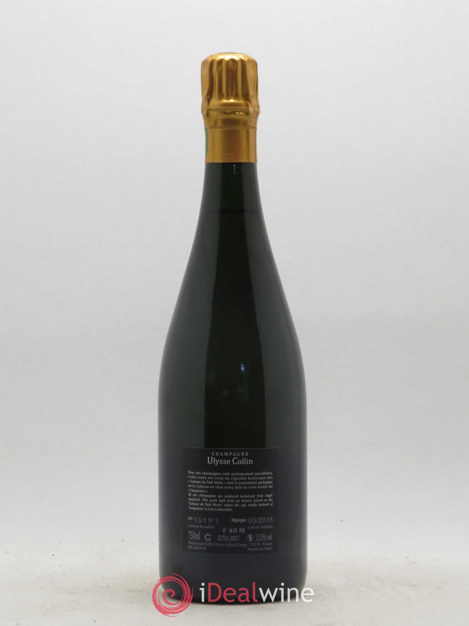 Les Roises Blanc de Blancs Extra-Brut Ulysse Collin - Lot de 1 bouteille - 1