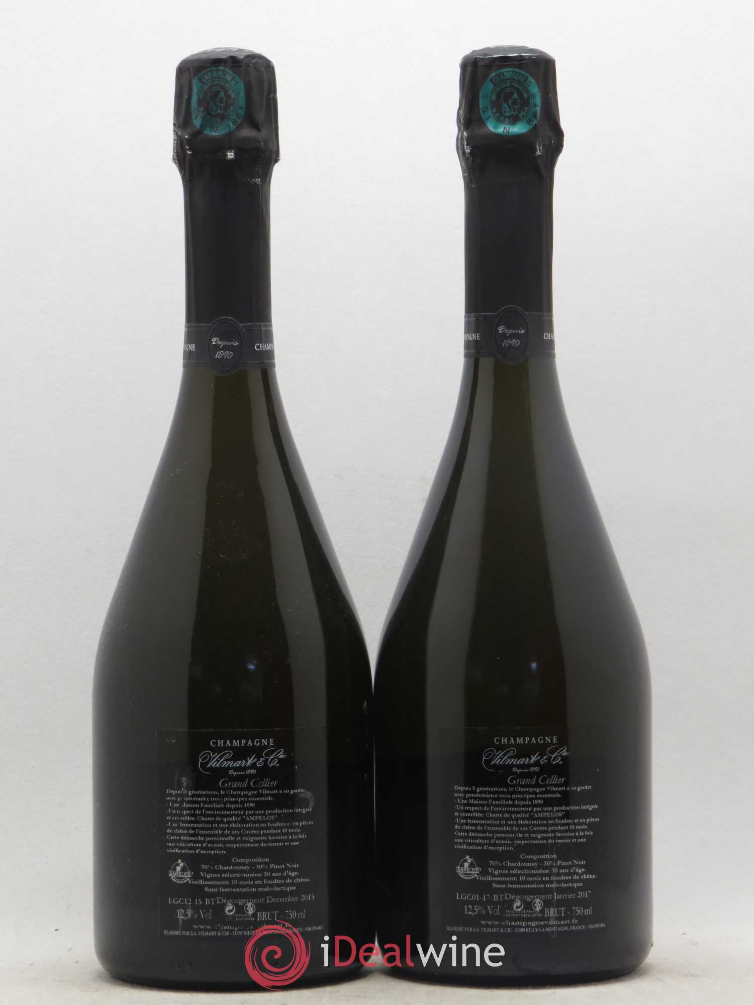 Champagne Vilmart Grand Cellier Premier Cru Brut - Posten von 2 Flaschen - 1