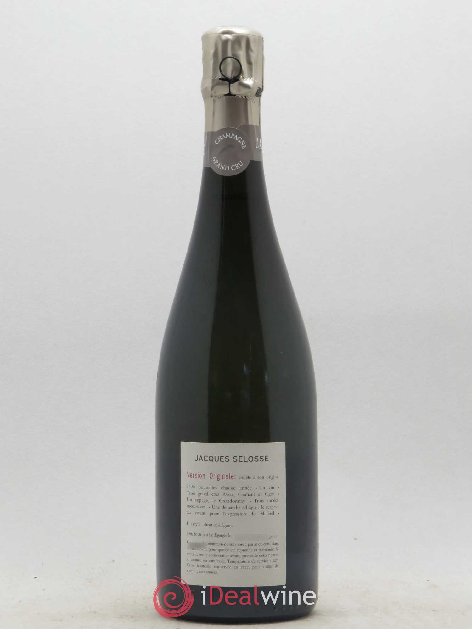 Version Originale Jacques Selosse - Posten von 1 Flasche - 1