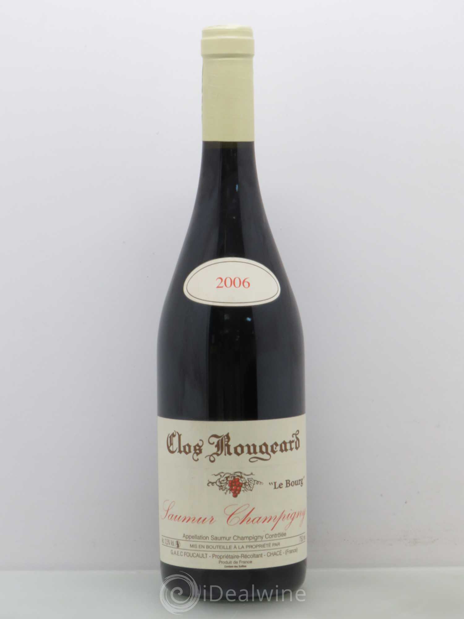 Saumur-Champigny Le Bourg Clos Rougeard 2006 - Lot de 1 bouteille - 0