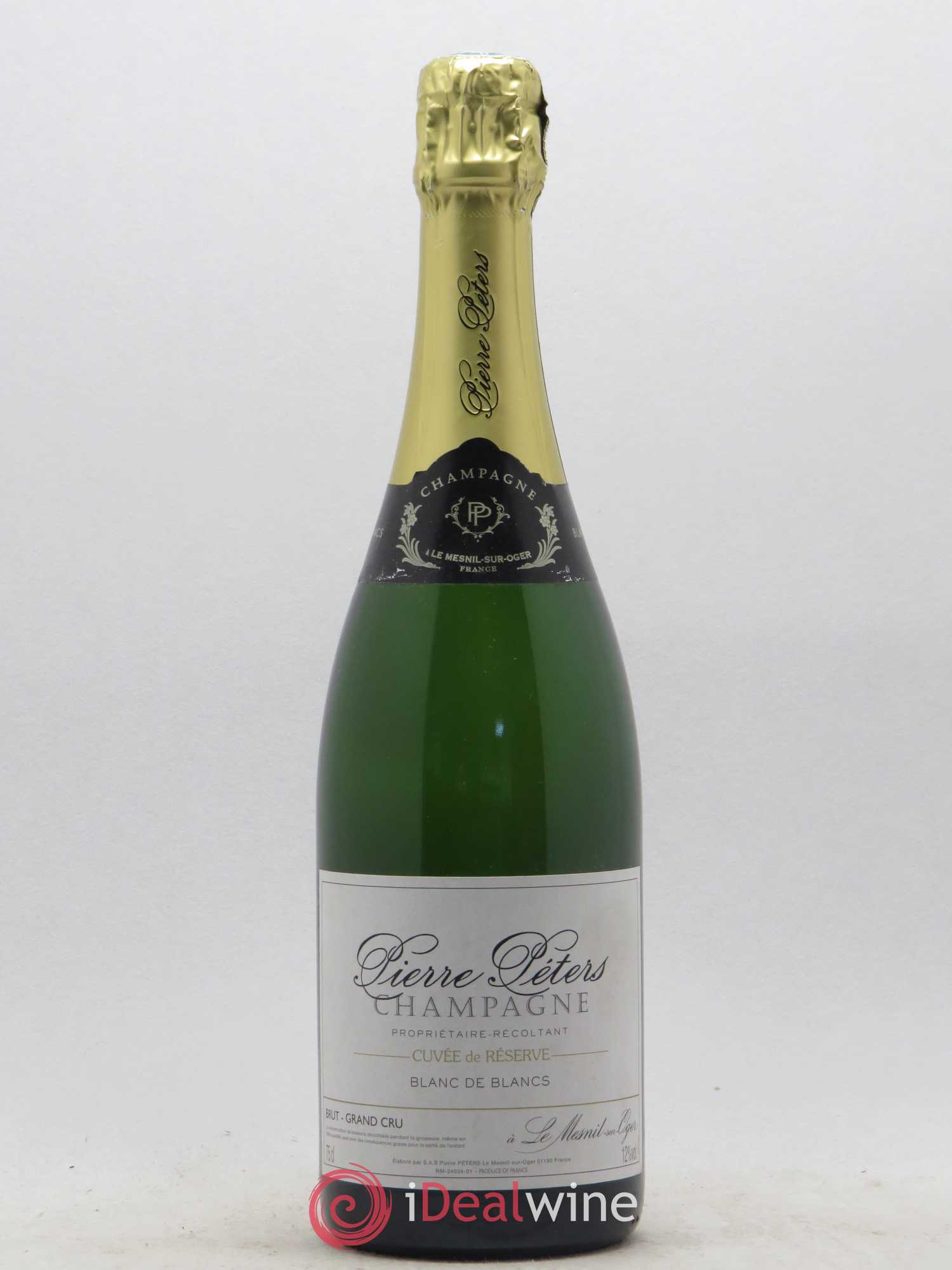 Blanc de Blancs Cuvée de Réserve Grand Cru Brut Pierre Péters - Lot de 1 bouteille - 0
