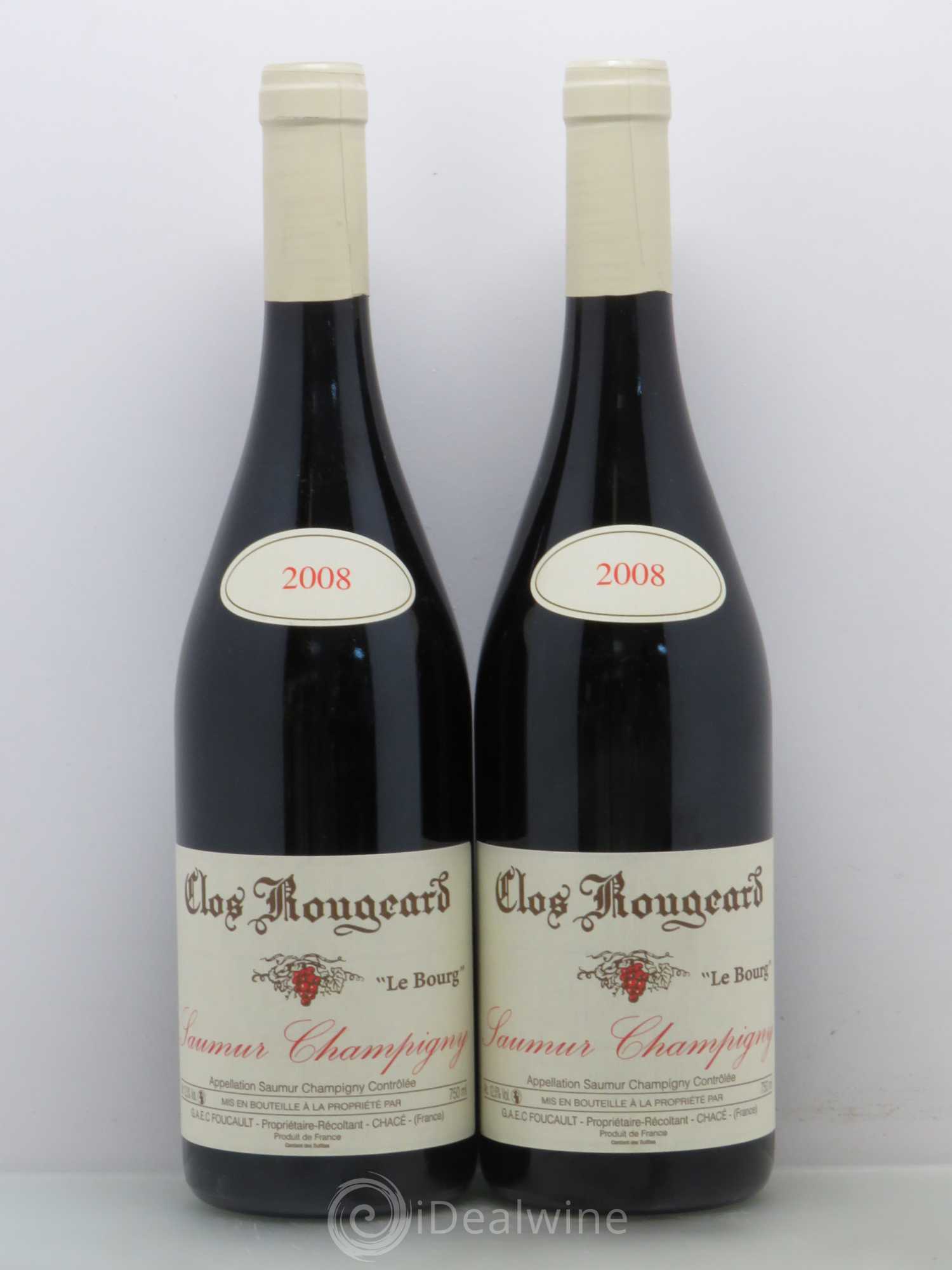 Saumur-Champigny Le Bourg Clos Rougeard 2008 - Lot de 2 bouteilles - 0