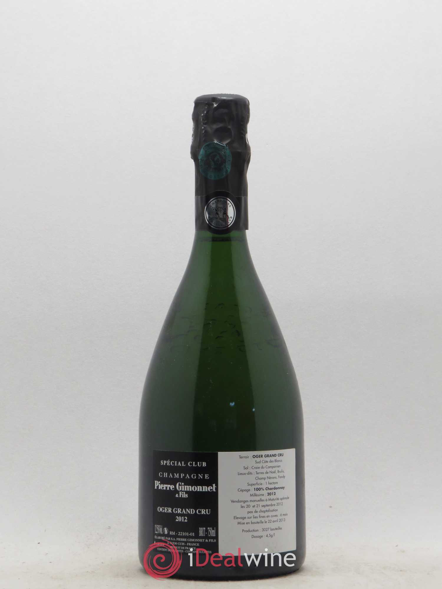 Special Club Pierre Gimonnet Oger Grand Cru 2012 - Lot of 1 bottle - 1
