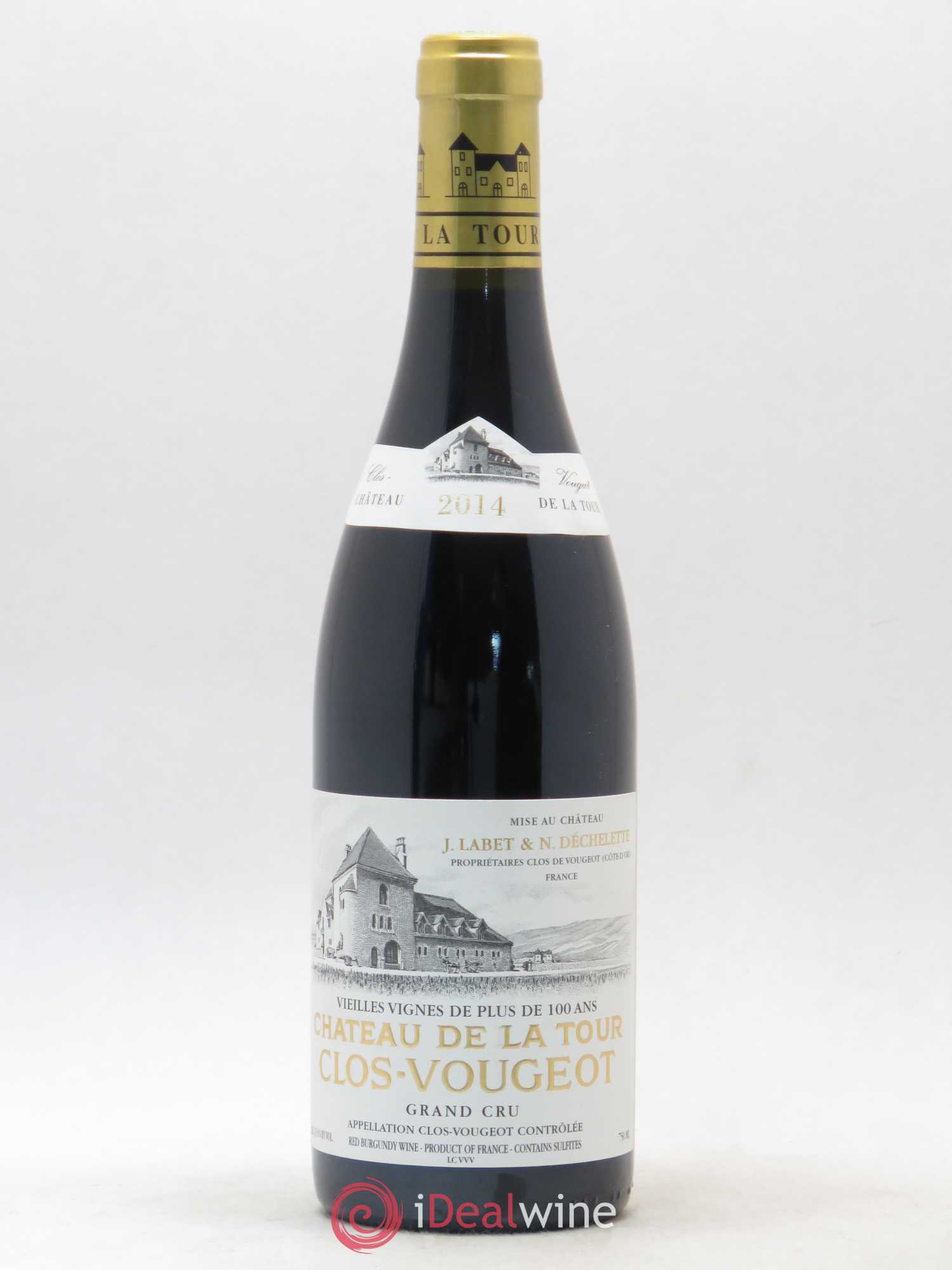 Clos de Vougeot Grand Cru Vieilles Vignes Château de La Tour 2014 - Lot de 1 bouteille - 0