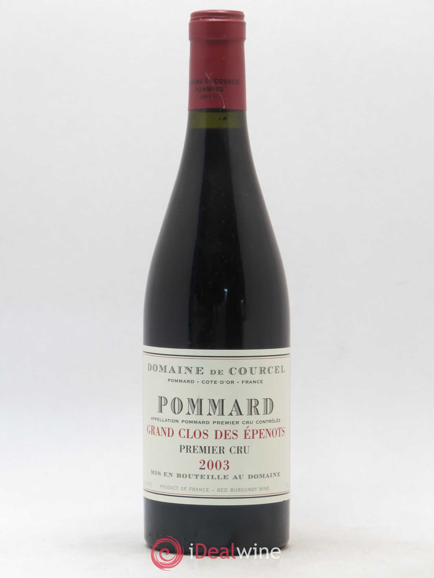 Pommard 1er Cru Grand Clos des Epenots de Courcel (Domaine) 2003 - Lot de 1 bouteille - 0