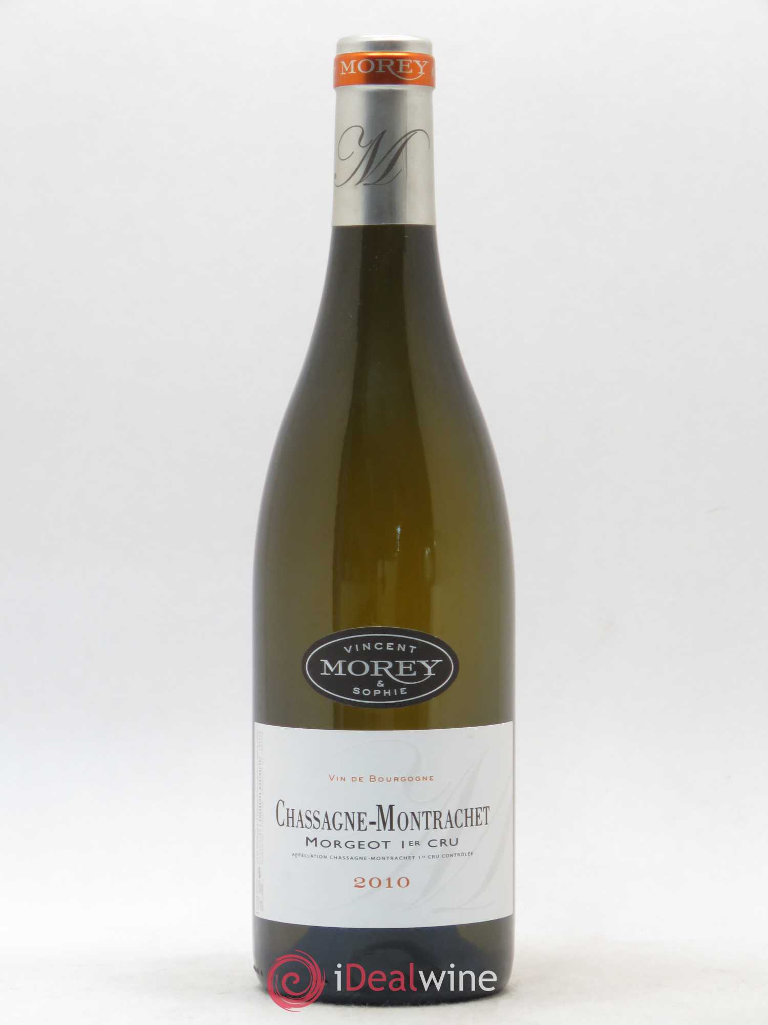 Chassagne-Montrachet 1er Cru Morgeot Vincent Morey 2010 - Lot de 1 bouteille - 0