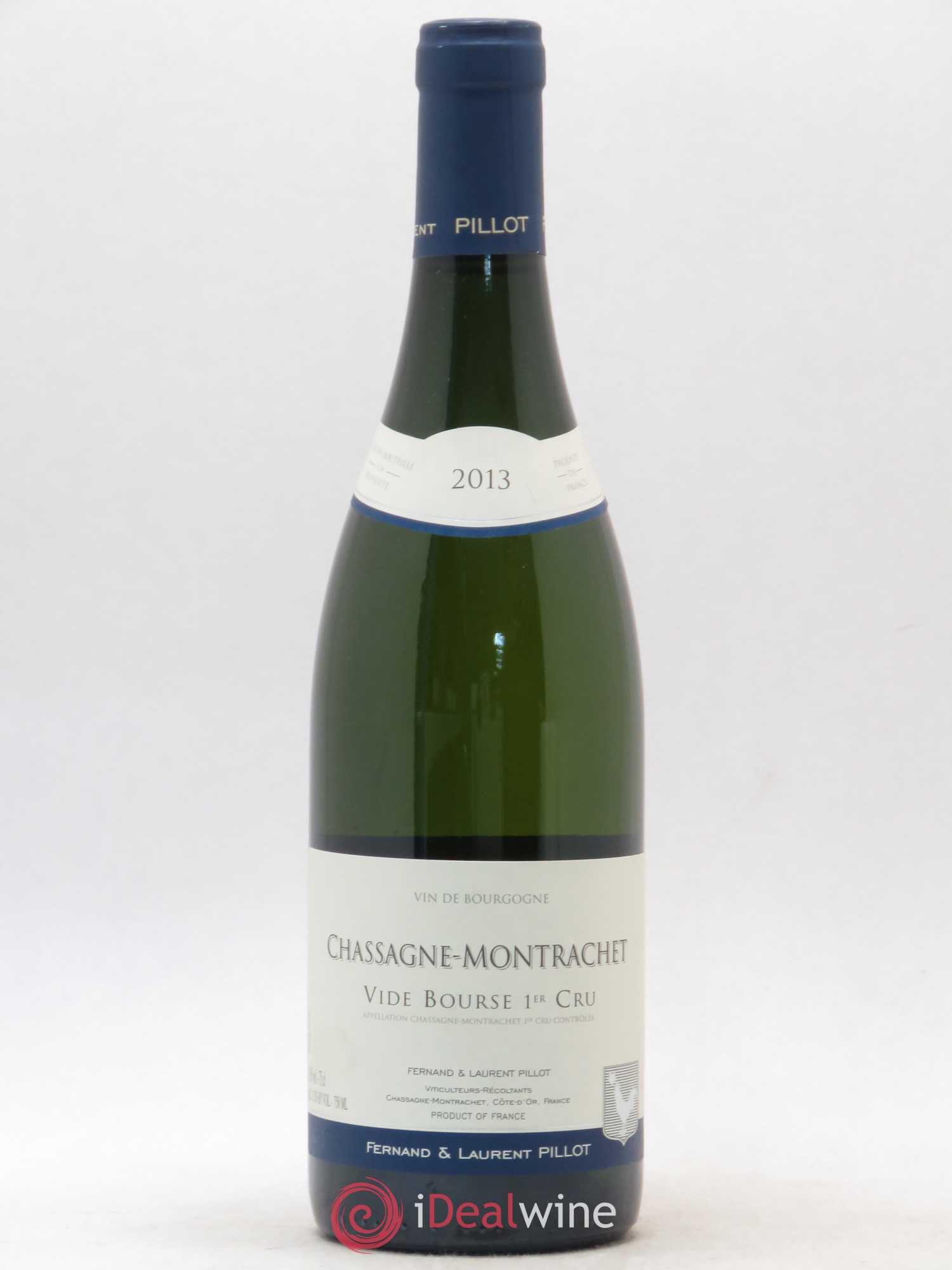 Chassagne-Montrachet 1er Cru Vide Bourse Fernand et Laurent Pillot 2013 - Posten von 1 Flasche - 0