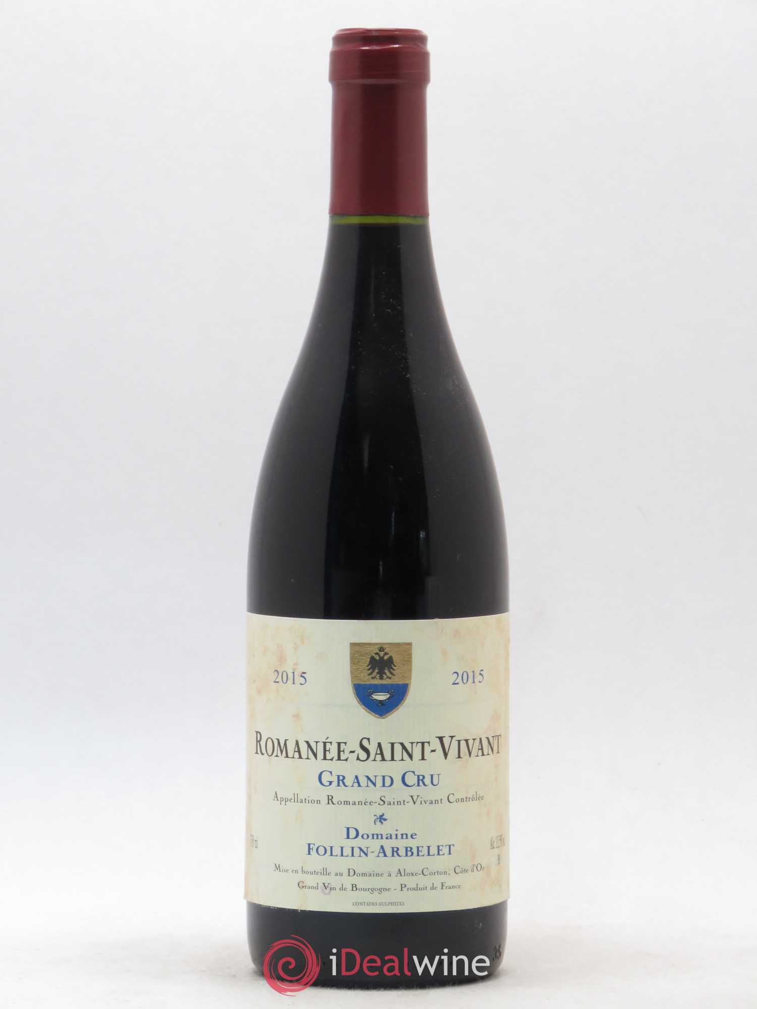 Romanée-Saint-Vivant Grand Cru Follin-Arbelet 2015 - Lot de 1 bouteille - 0