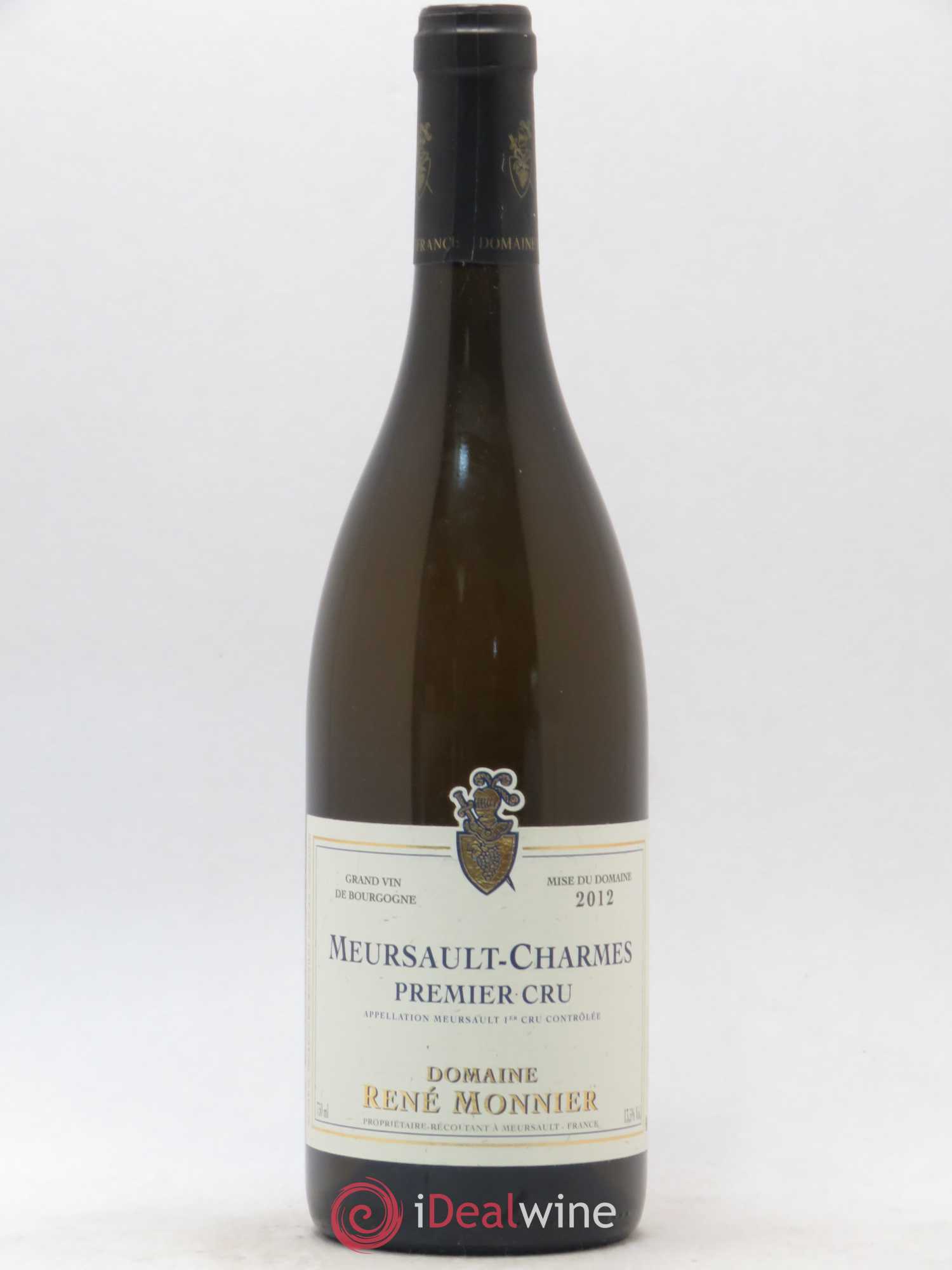 Meursault 1er Cru Charmes René Monnier 2012 - Lot de 1 bouteille - 0