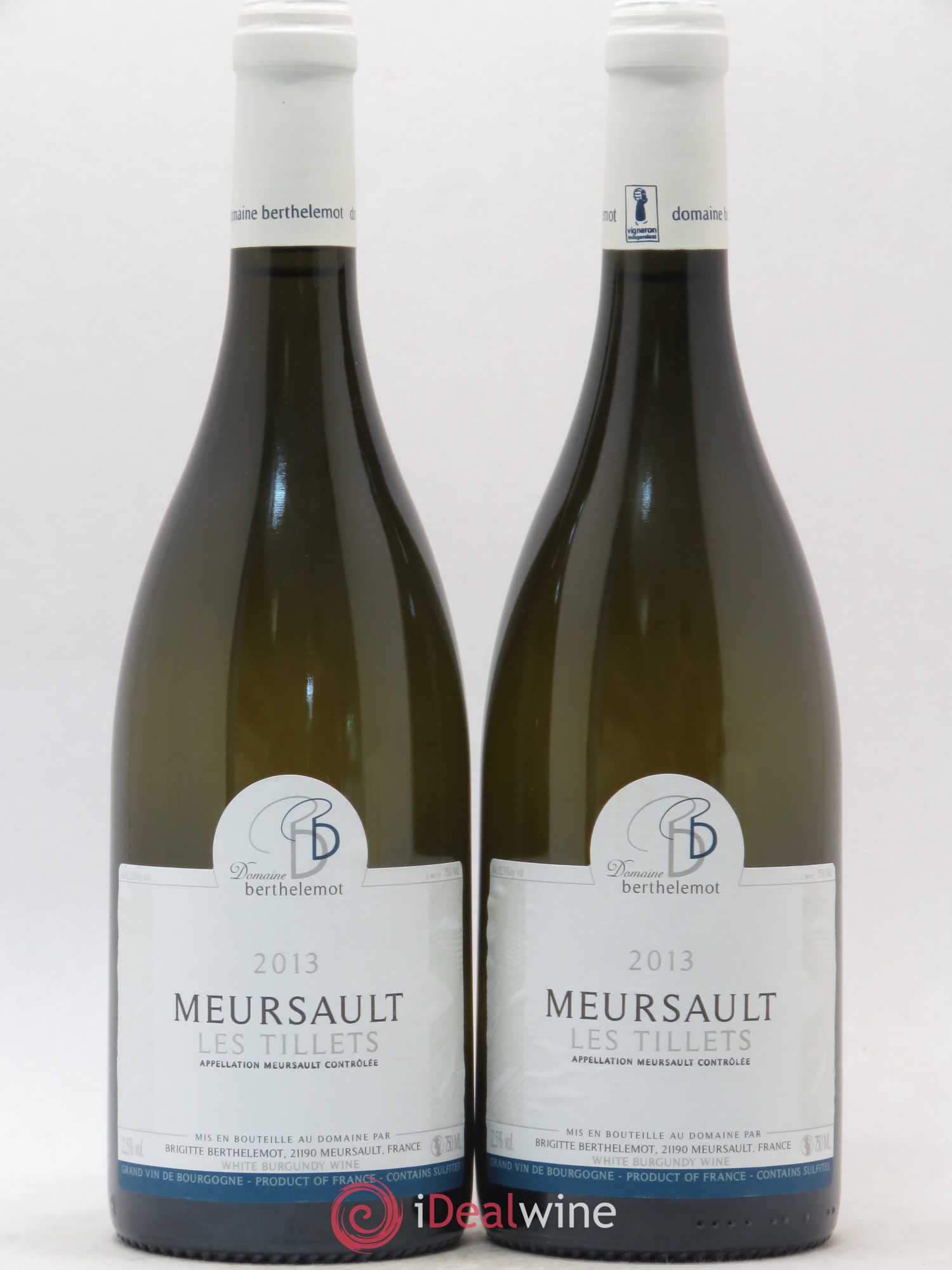 Meursault Les Tillets Berthelemot 2013 - Posten von 2 Flaschen - 0