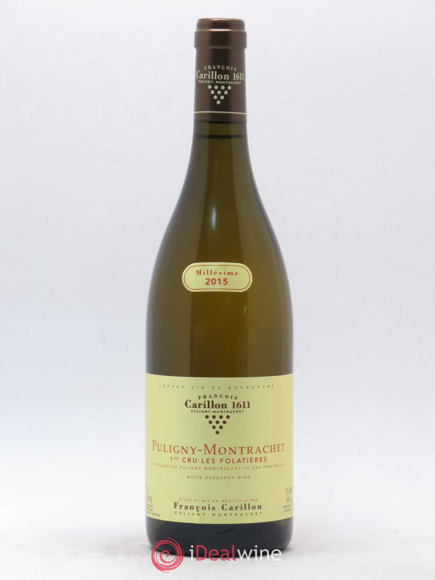 Puligny-Montrachet 1er Cru Les Folatières François Carillon 2015 - Posten von 1 Flasche - 0