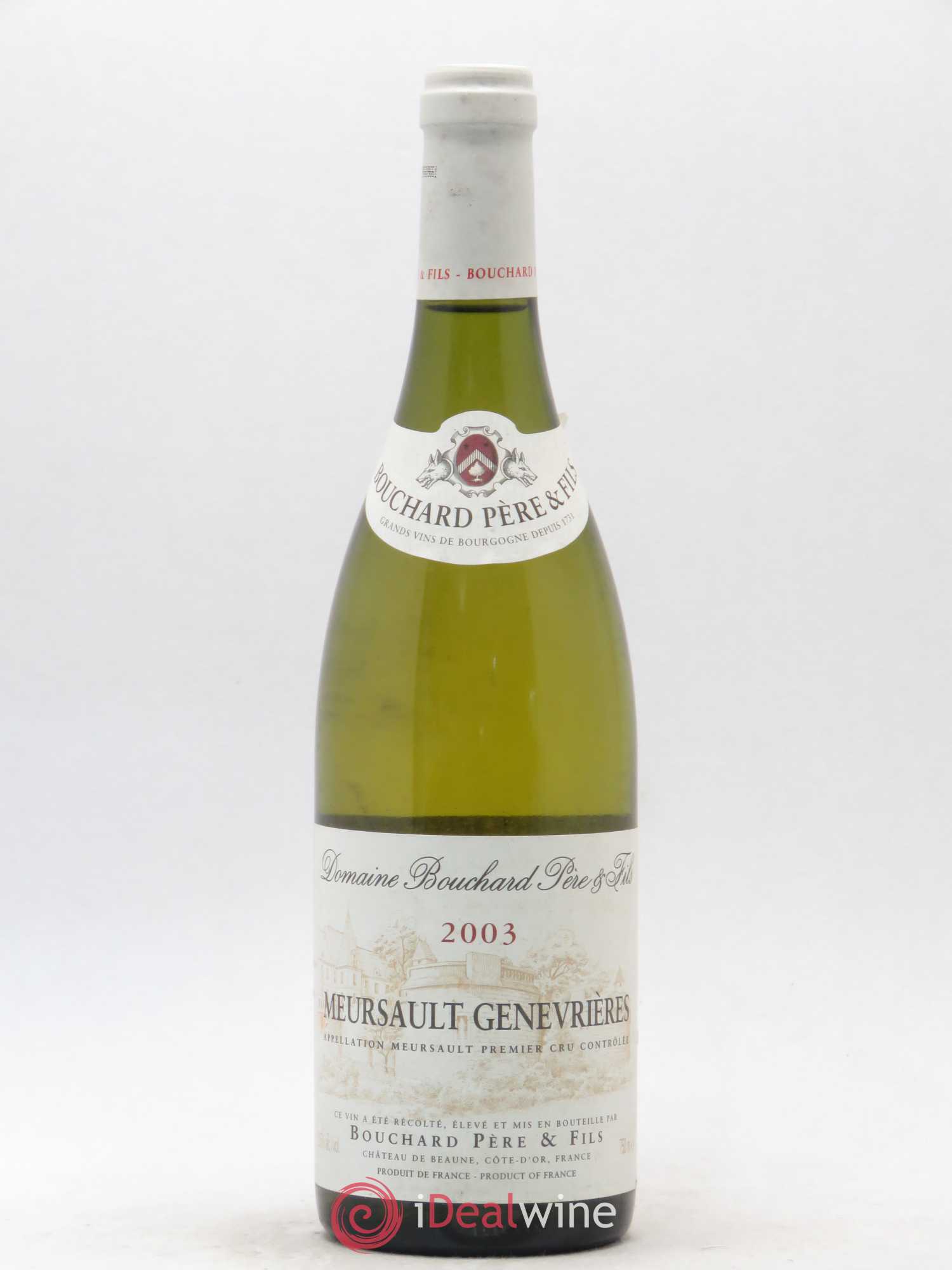 Meursault 1er Cru Genevrières Bouchard Père & Fils 2003 - Lot de 1 bouteille - 0