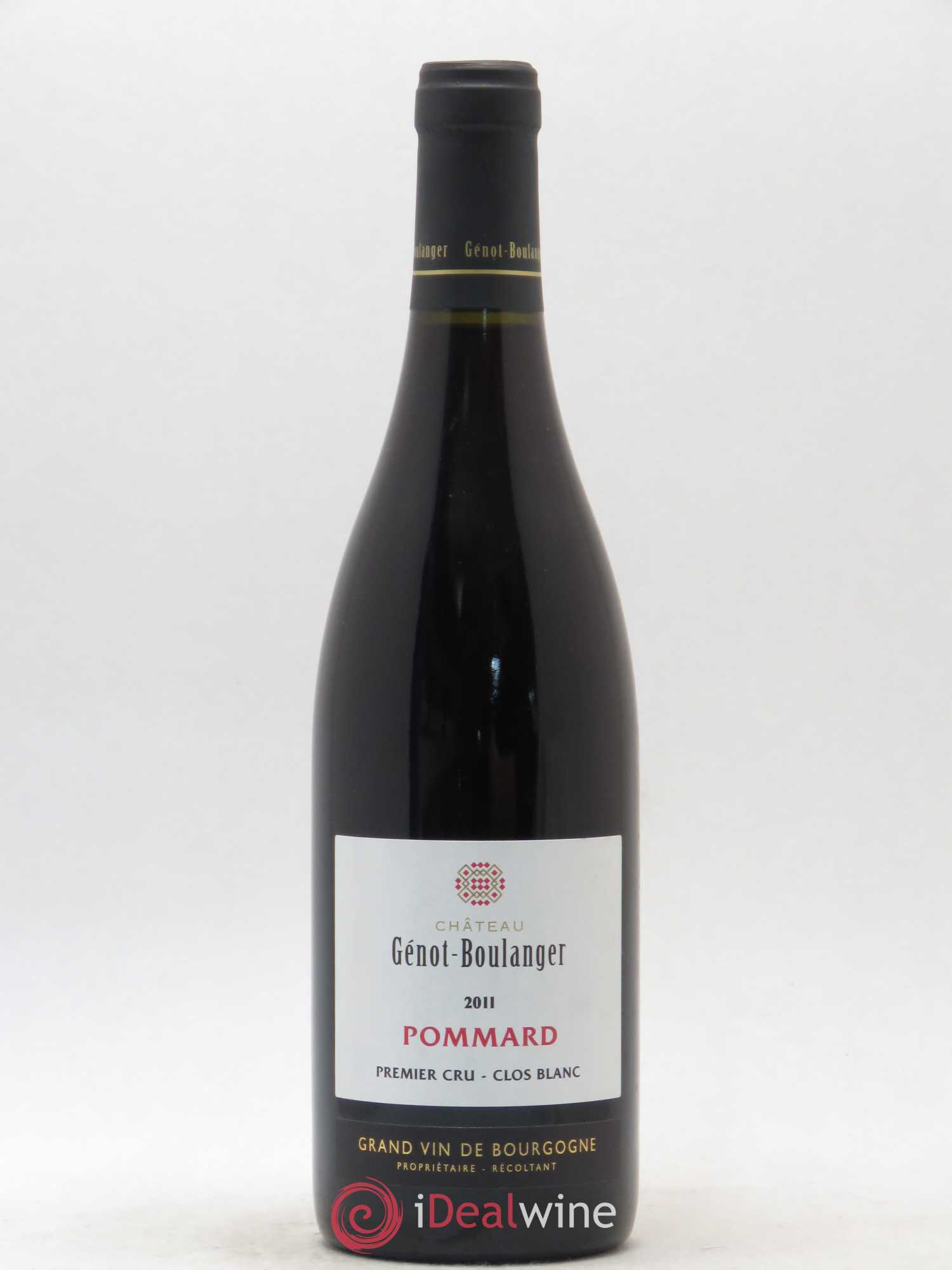Pommard 1er Cru Clos Blanc Château Genot-Boulanger 2011 - Posten von 1 Flasche - 0
